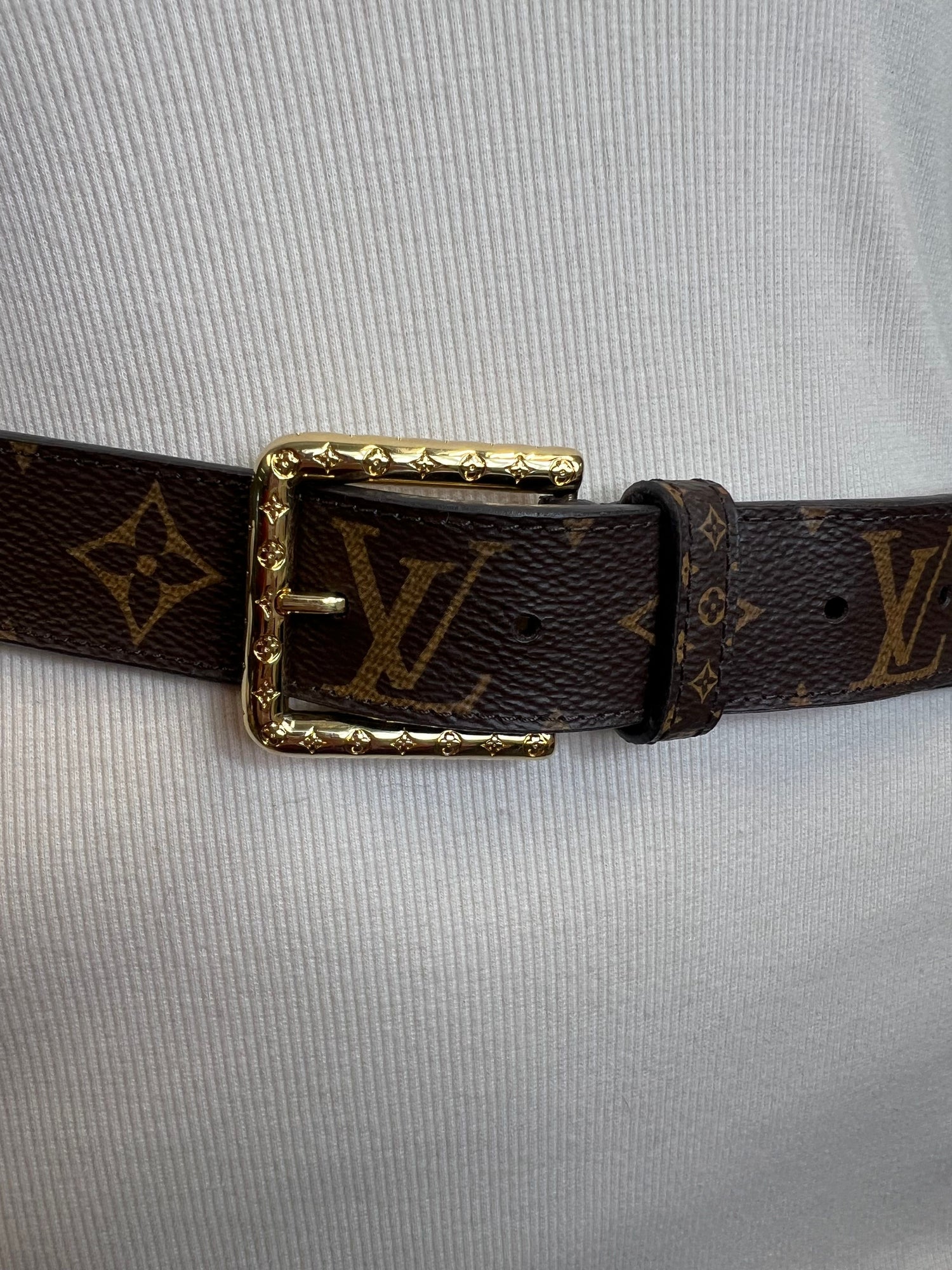 Louis Vuitton Daily Multi Pocket Belt Wide 90 ,Monogram MPO