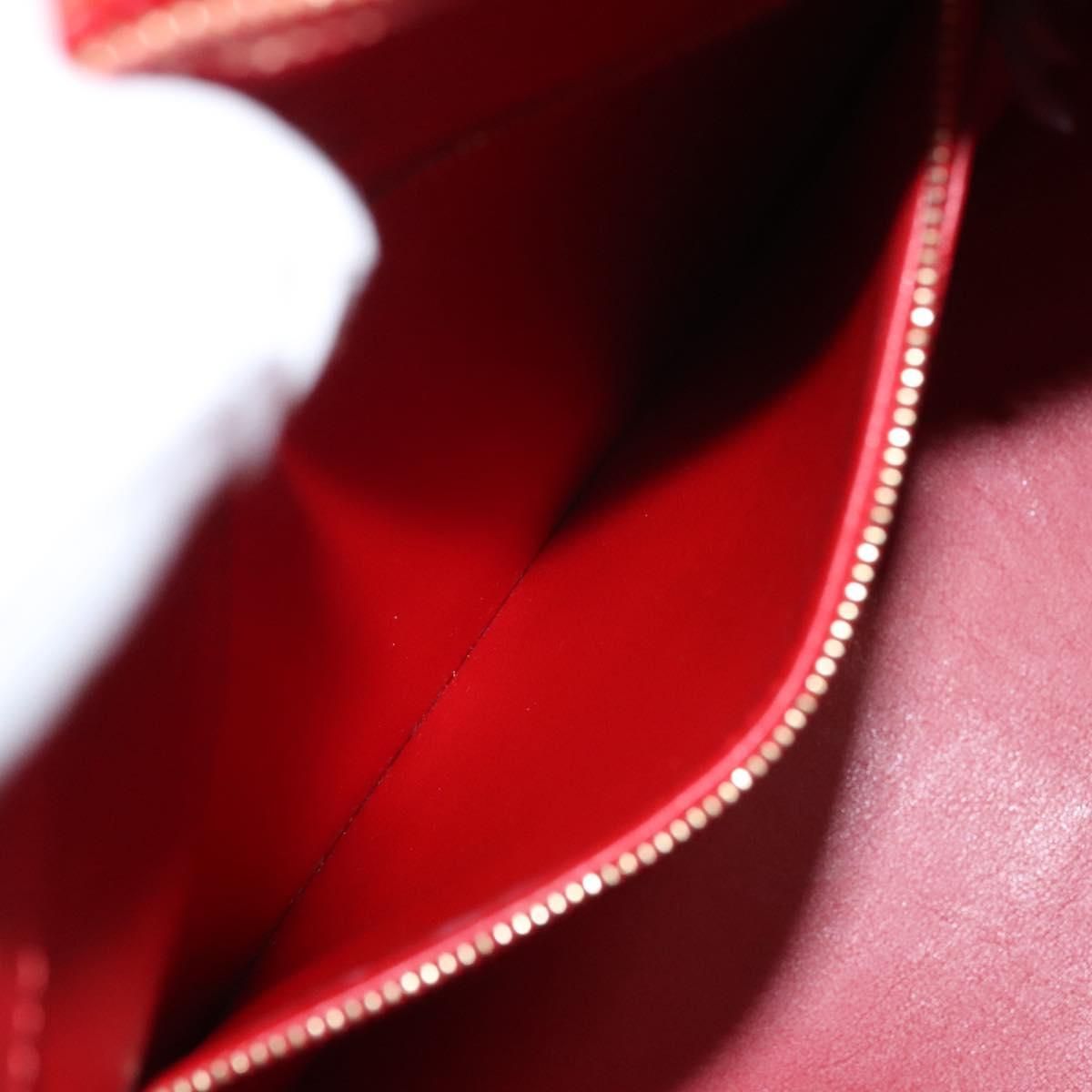 Louis Vuitton Vernis Houston Hand Bag Red M 91092 Lv Auth