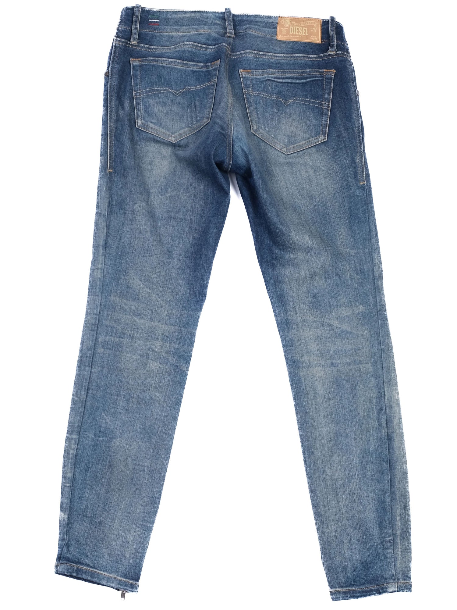 Excellent Diesel Blue Jeans Super Slim Skinny Fit Women Size 27
