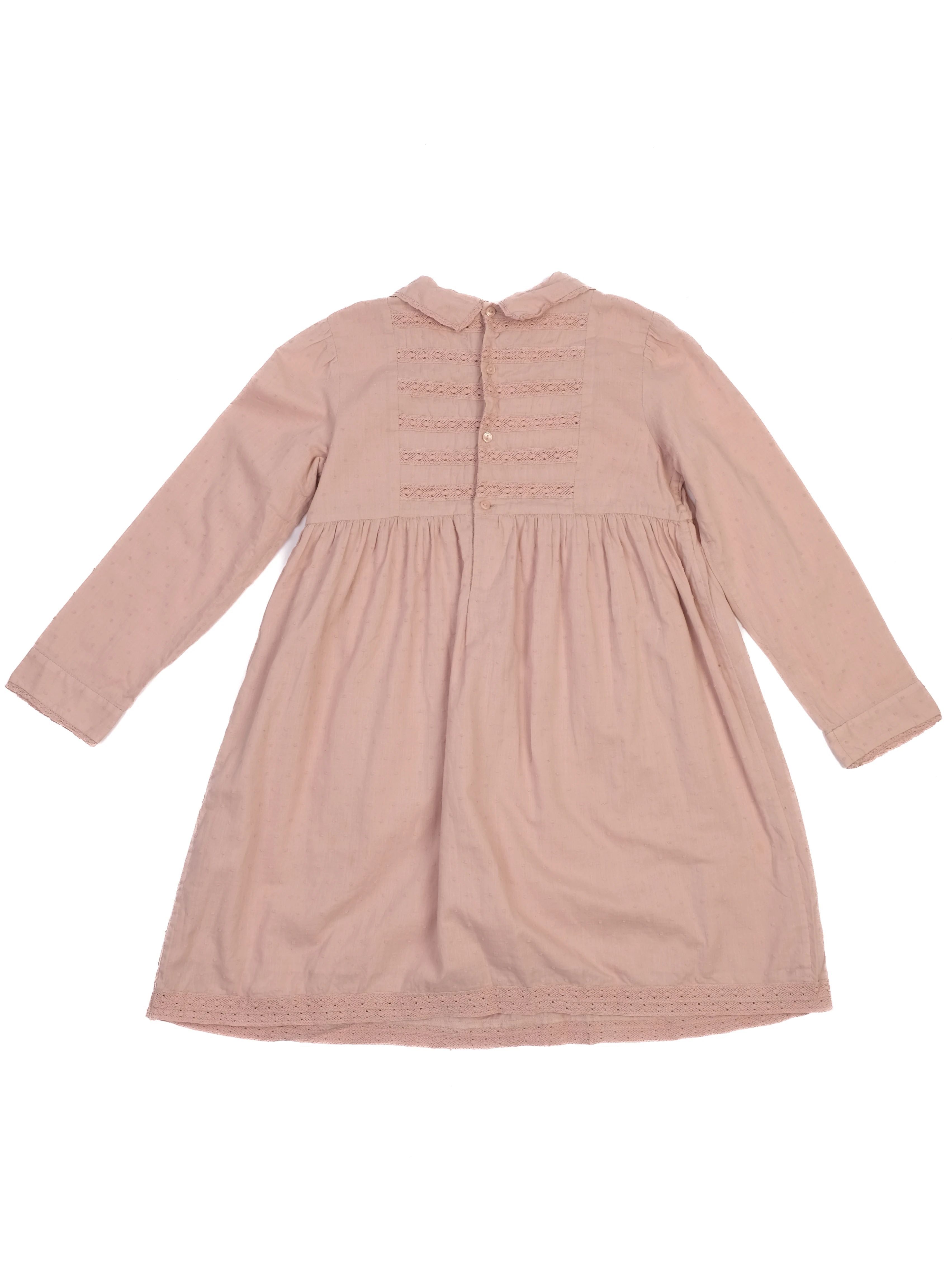 Excellent Bonpoint Pink Cotton Dress Size 8 for Kids