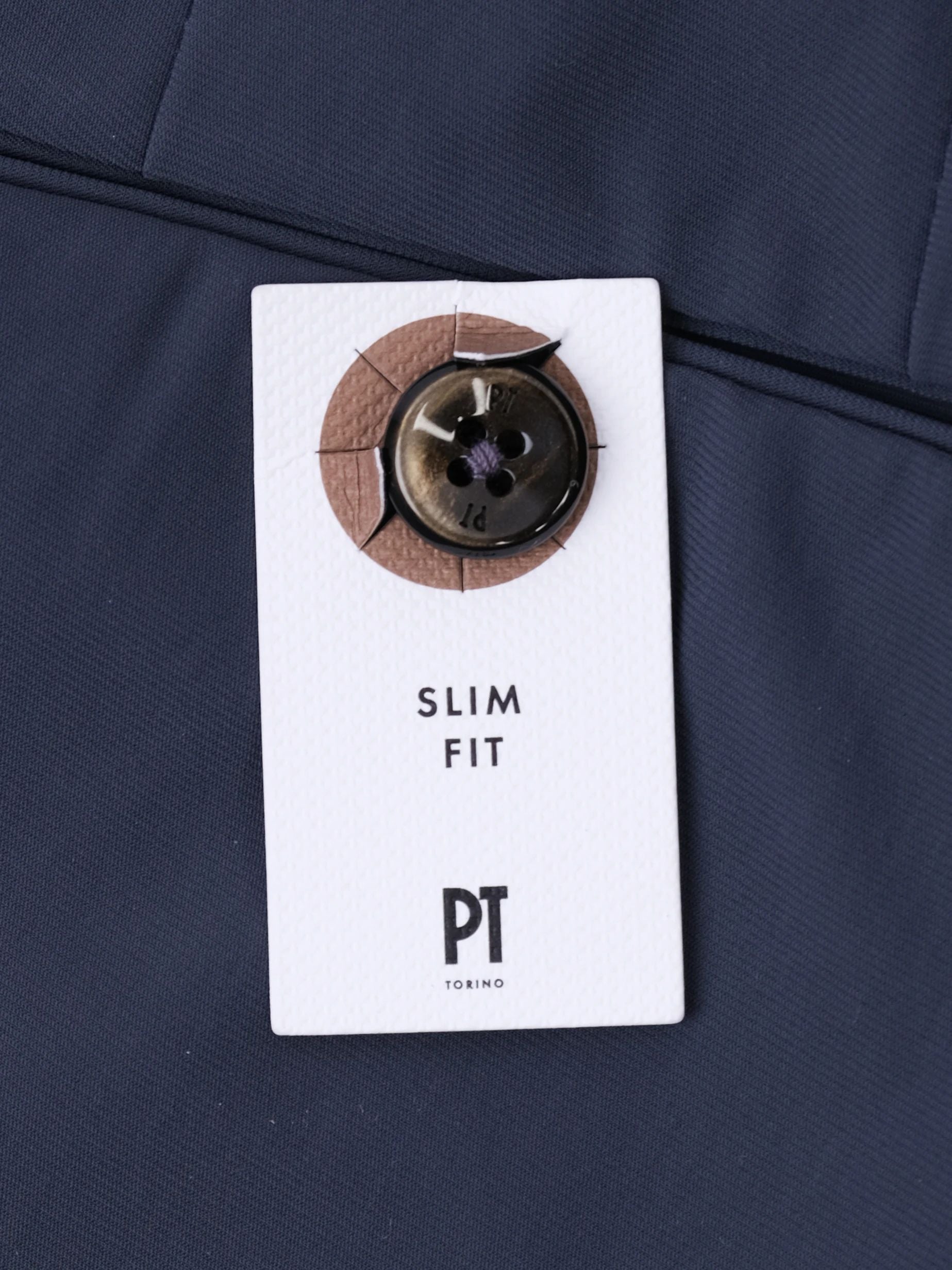 NEW PT Torino Slim Fit Blue Nylon Pants Size M