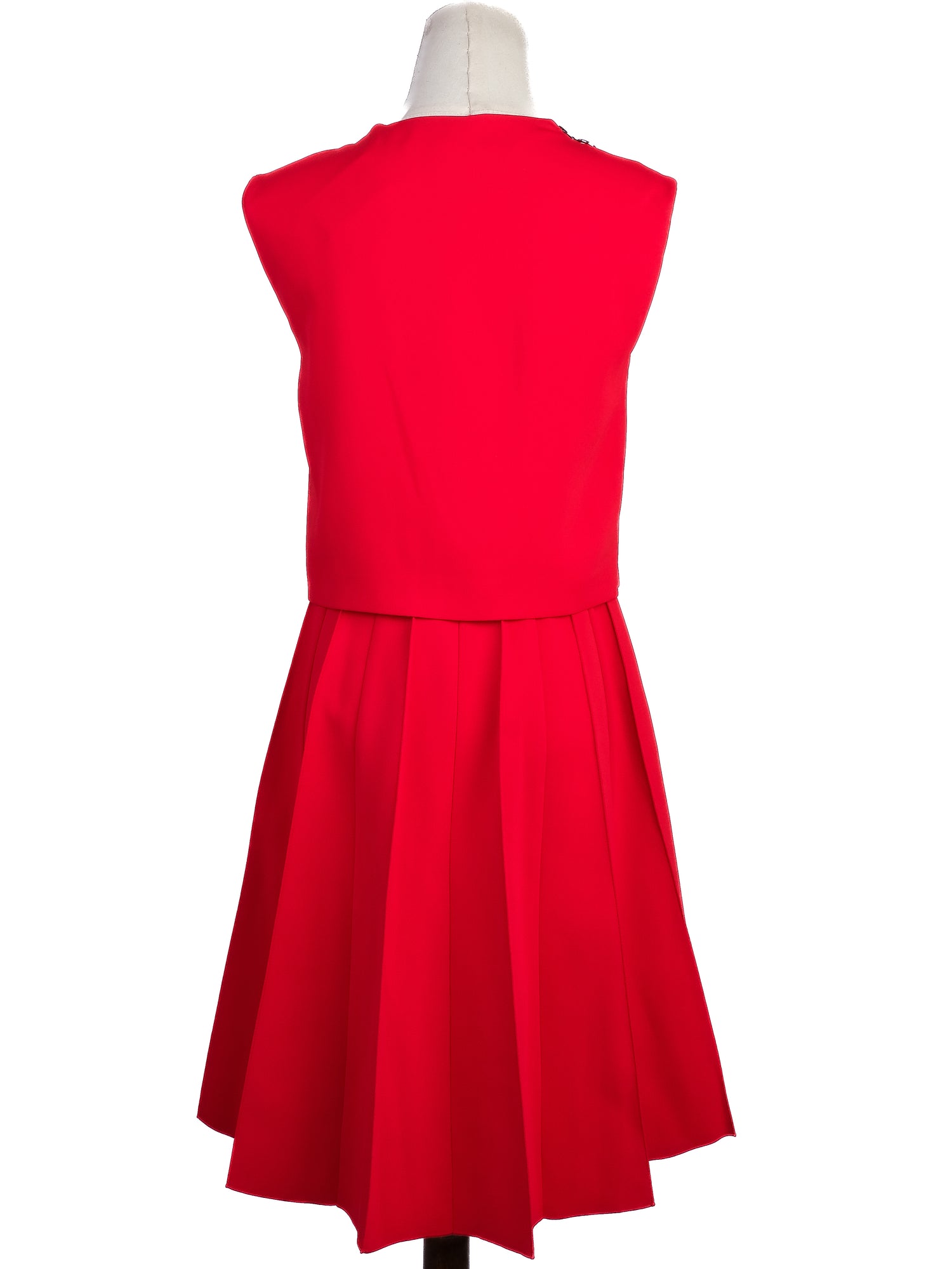 Sportmax Red Polyester Sleeveless Dress Size S in Excellent Condition