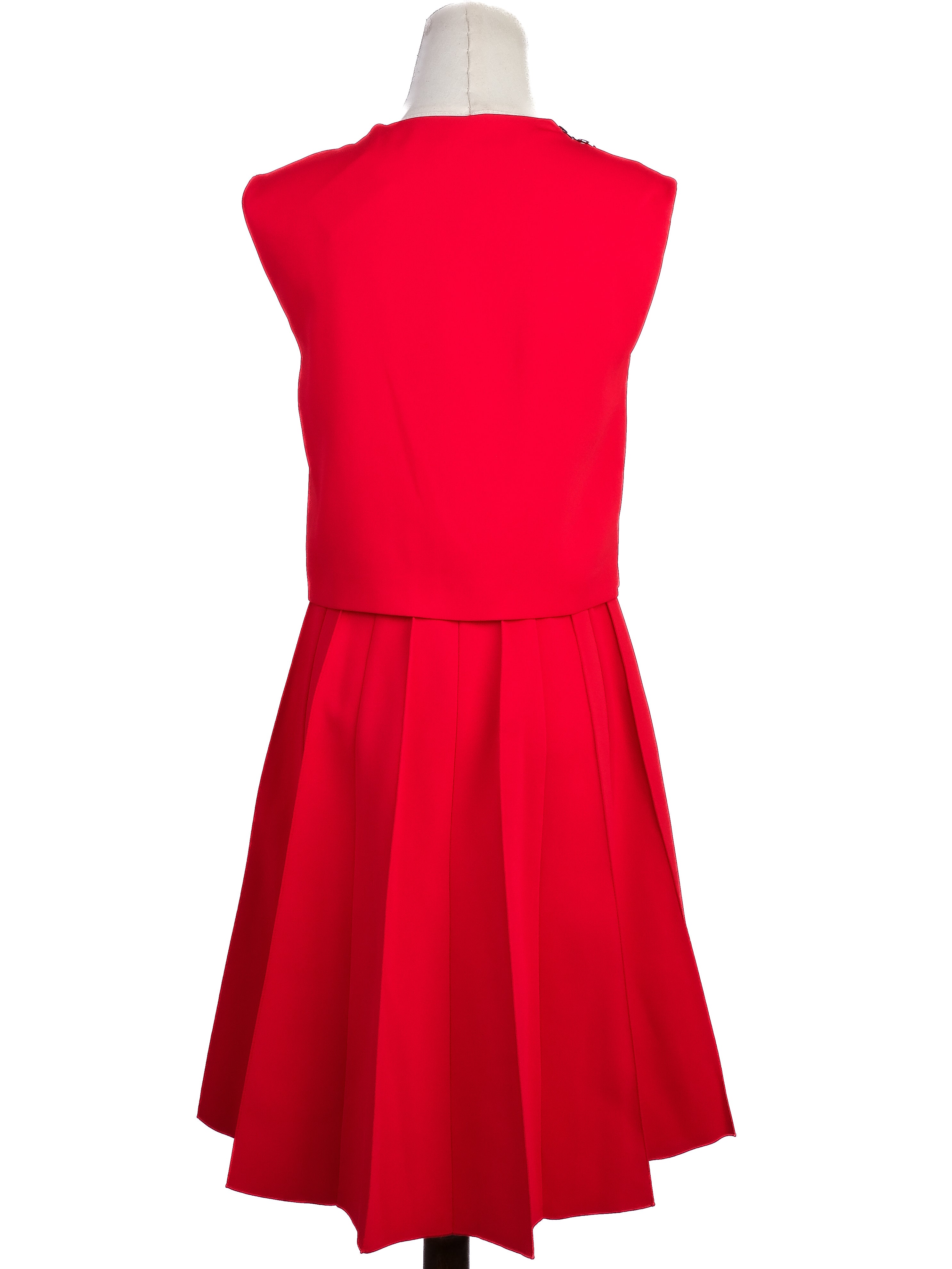 Sportmax Red Polyester Sleeveless Dress Size S in Excellent Condition