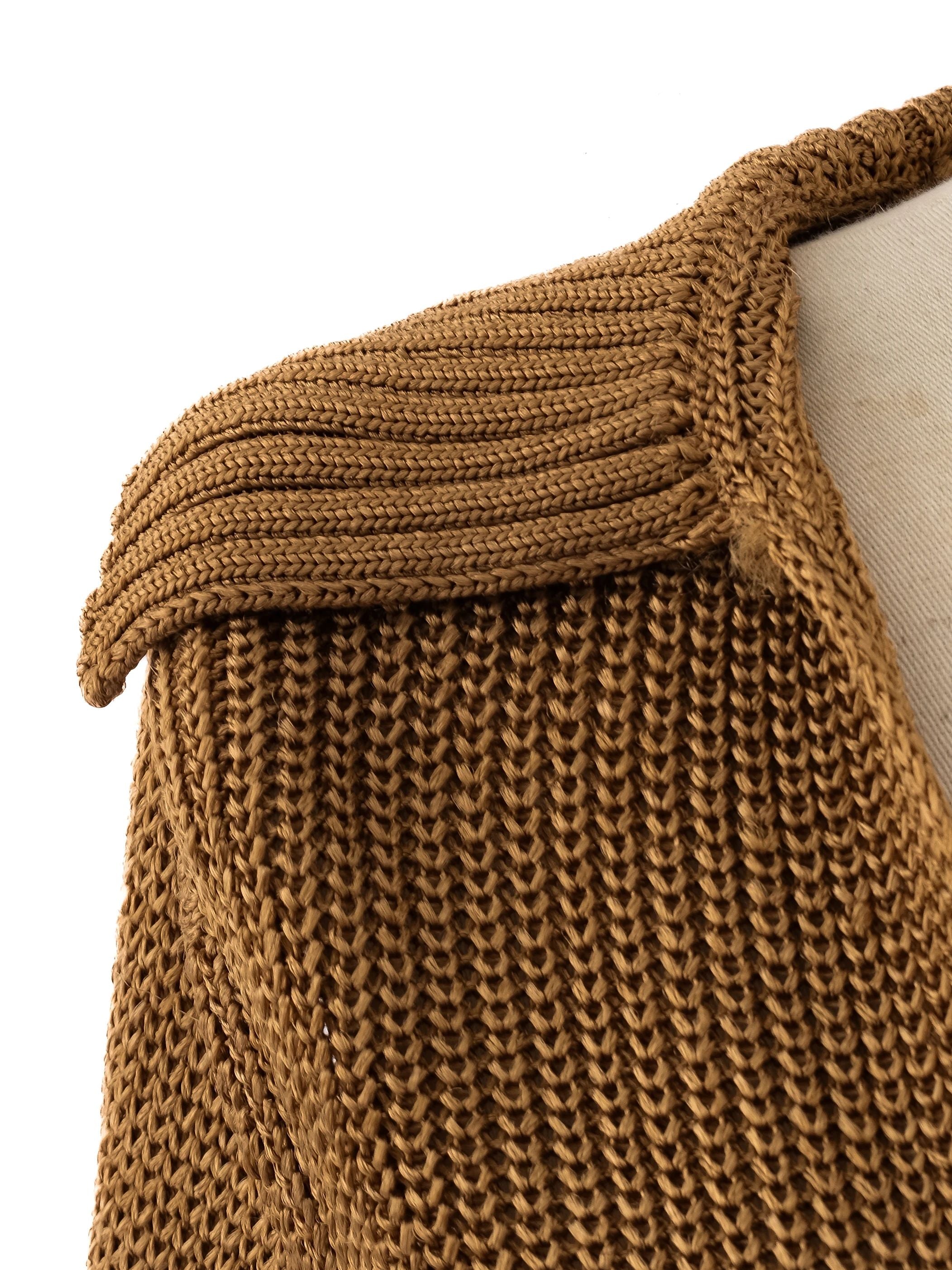 Excellent Theory Orange Knit Sweater V-Neck Size S Women