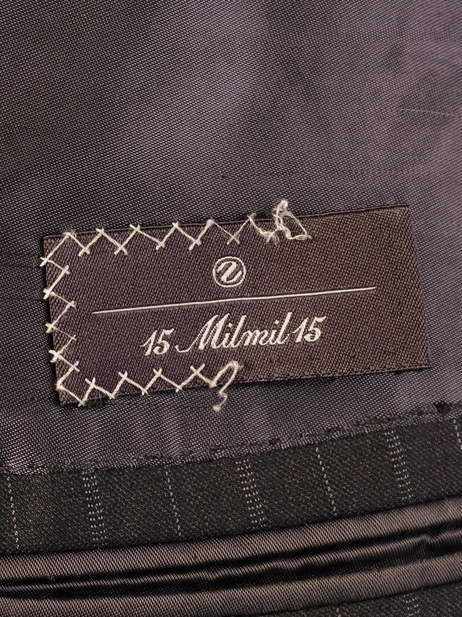 Excellent Ermenegildo Zegna Black Wool Suit Jacket Size L