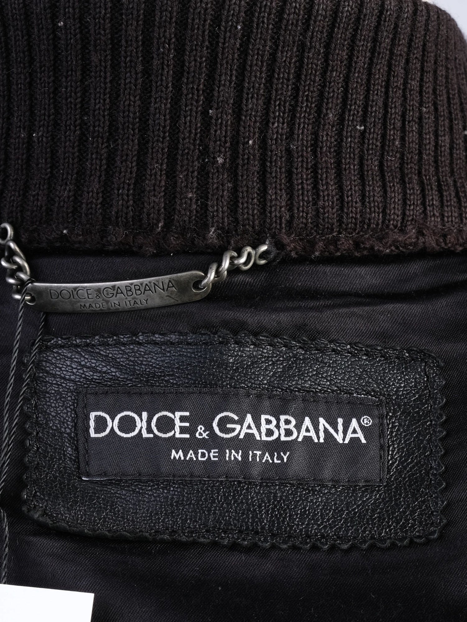 Excellent Dolce Gabbana Black Wool Bomber Jacket for Men