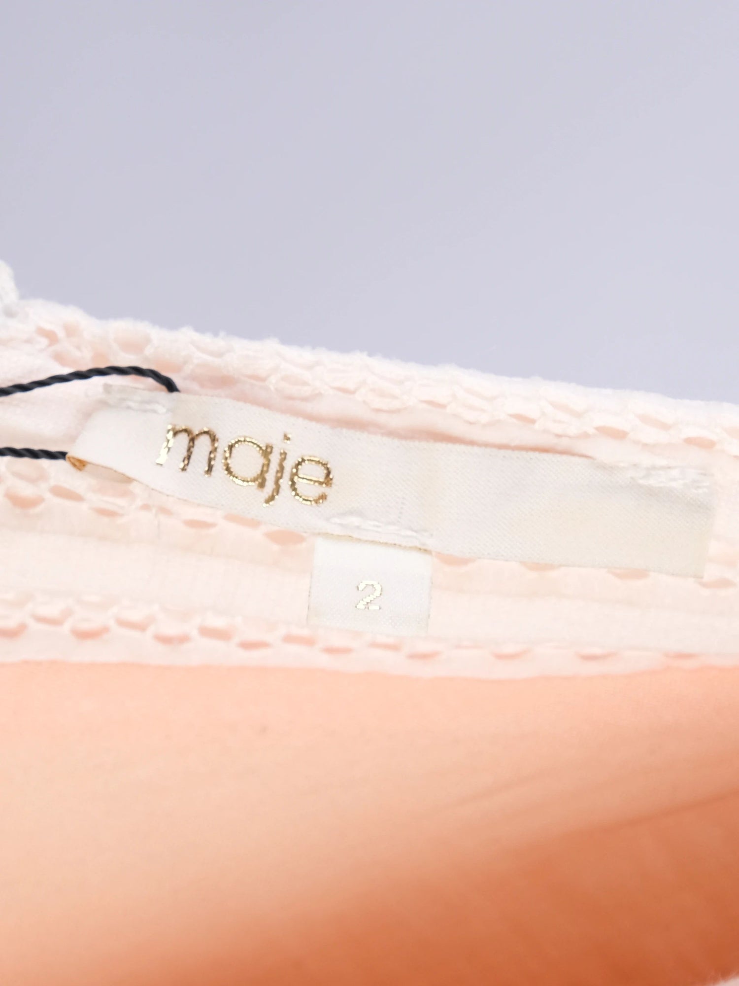 Maje Excellent Condition White Sleeveless Knee-Length Dress