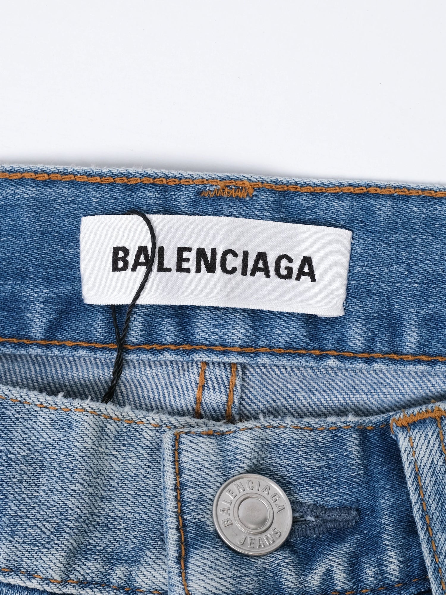 NEW Balenciaga Light Blue Jeans Cotton Size S for Women
