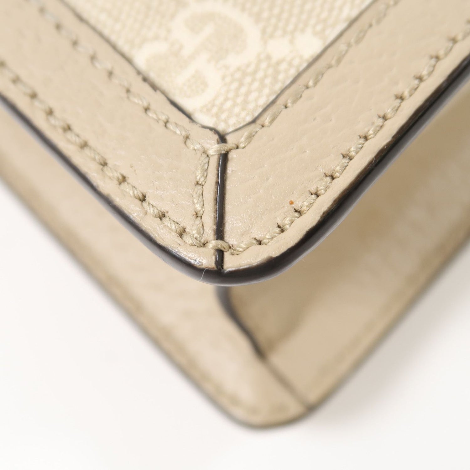Gucci GG Supreme Monogram Textured Dollar Calfskin Web Mini Ophidia Padlock Top Handle Chain Shoulder Bag