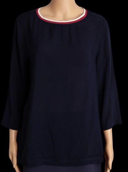 Good Marc O Polo Black Viscose Long-Sleeve Blouse Size M