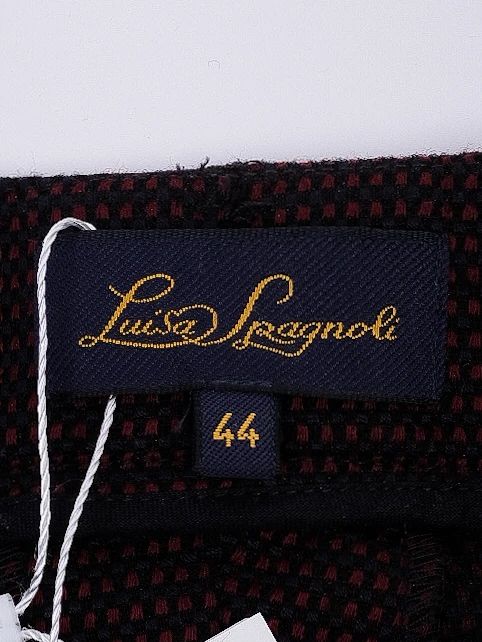 Luisa Spagnoli Red Wool Trousers Size M Excellent Condition