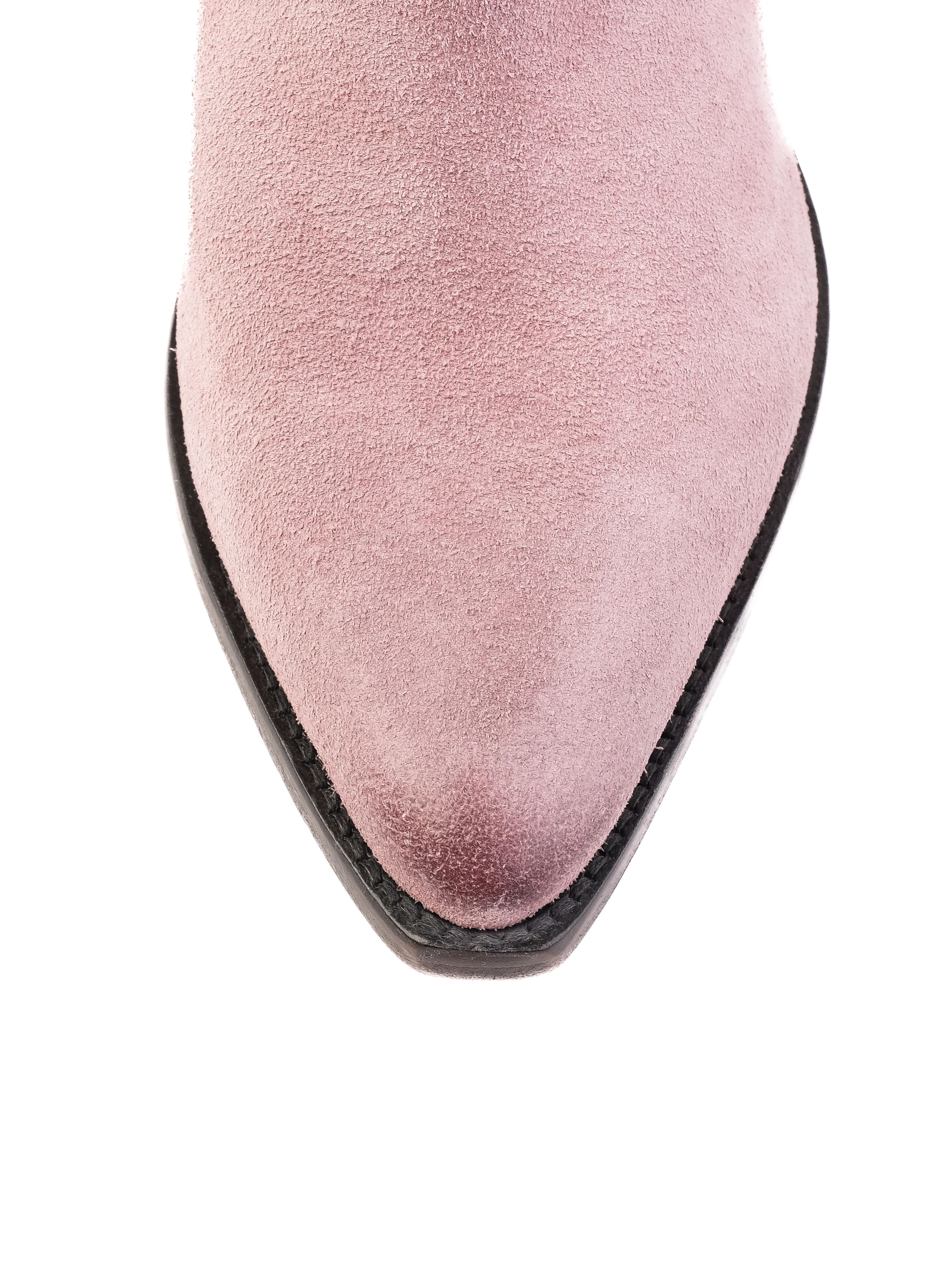 EXCELLENT Isabel Marant Pink Leather Cowboy Boots Size 38