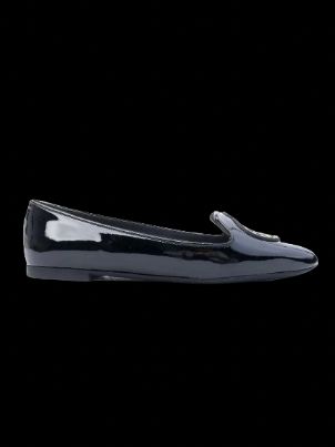 NEW Kenzo Black Patent Leather Loafer Women Size N/A