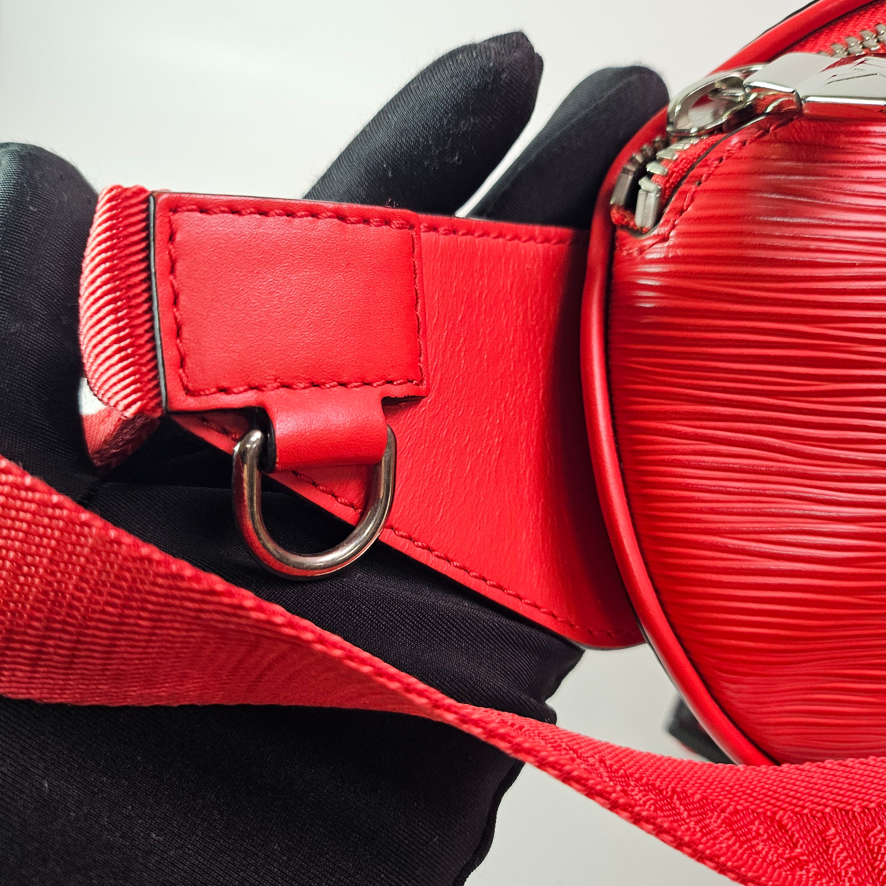 Louis Vuitton Supreme Red White Epi Bumbag