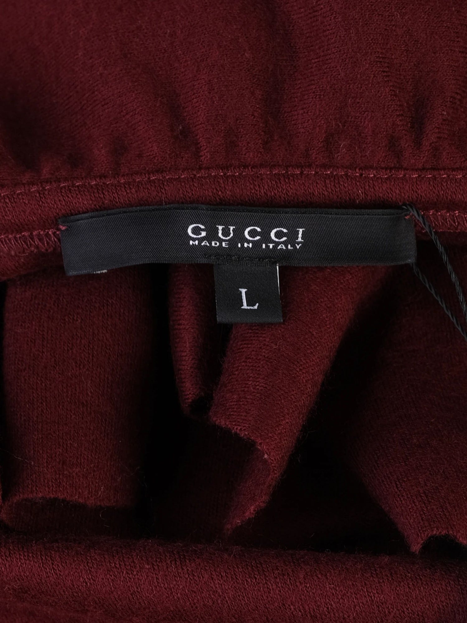 Excellent Gucci Red Wool Dress with Ruffles for Women