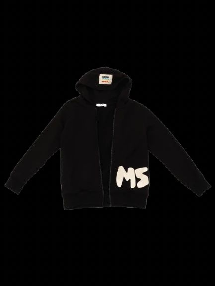 MSGM Black Cotton Hoodie Size 10 for Kids Excellent Condition