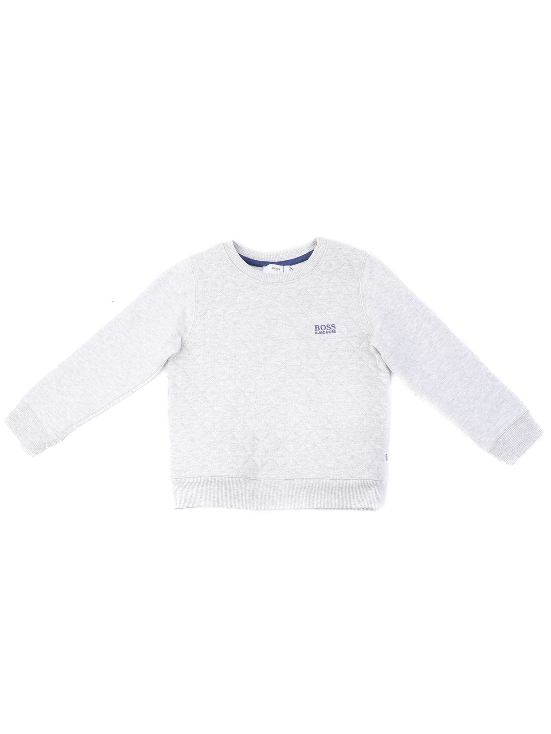 Excellent Hugo Boss Gray Kids Sweatshirt Size 4 Polyester