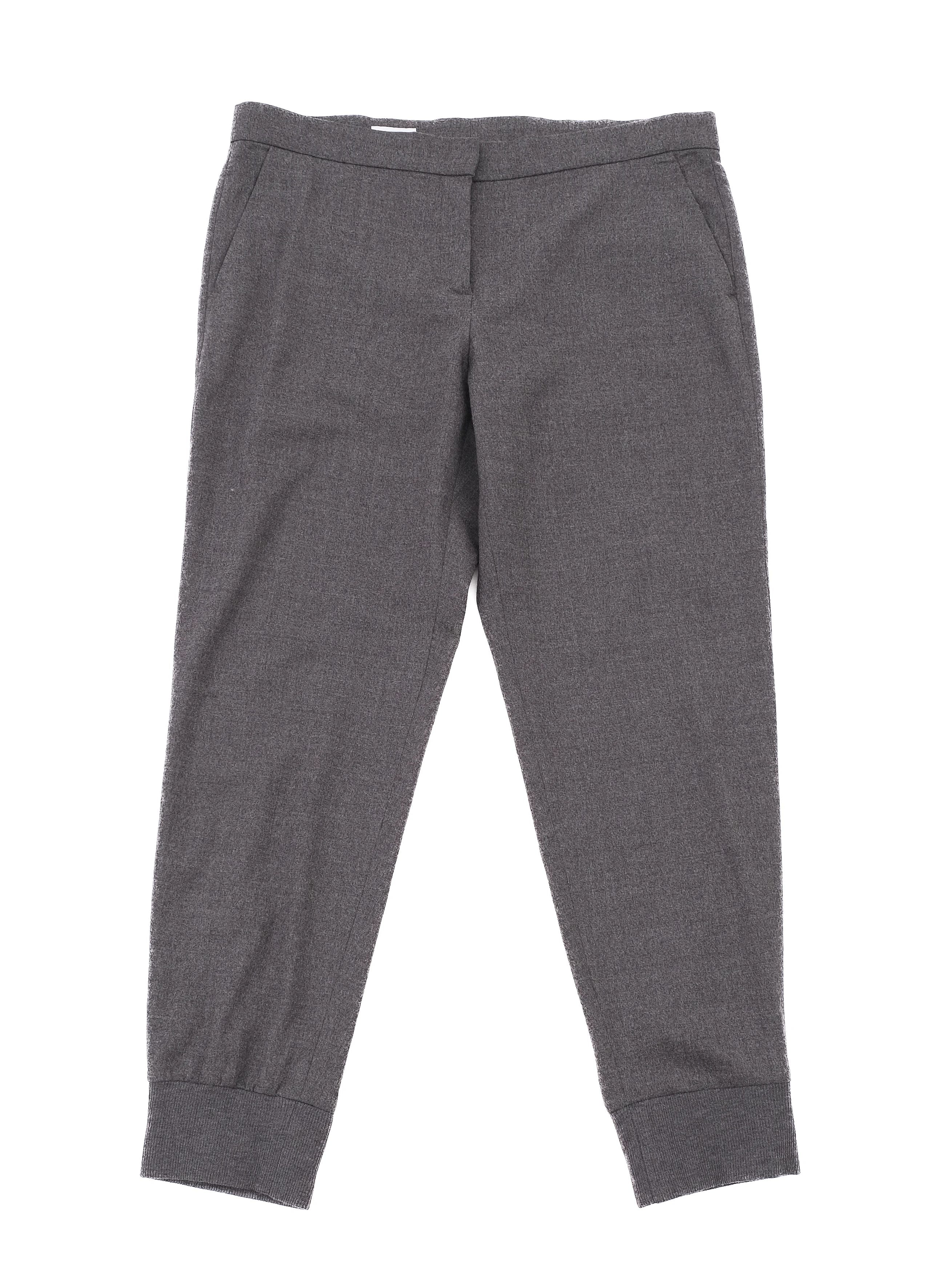 Excellent ESCADA Gray Wool Trousers Women&