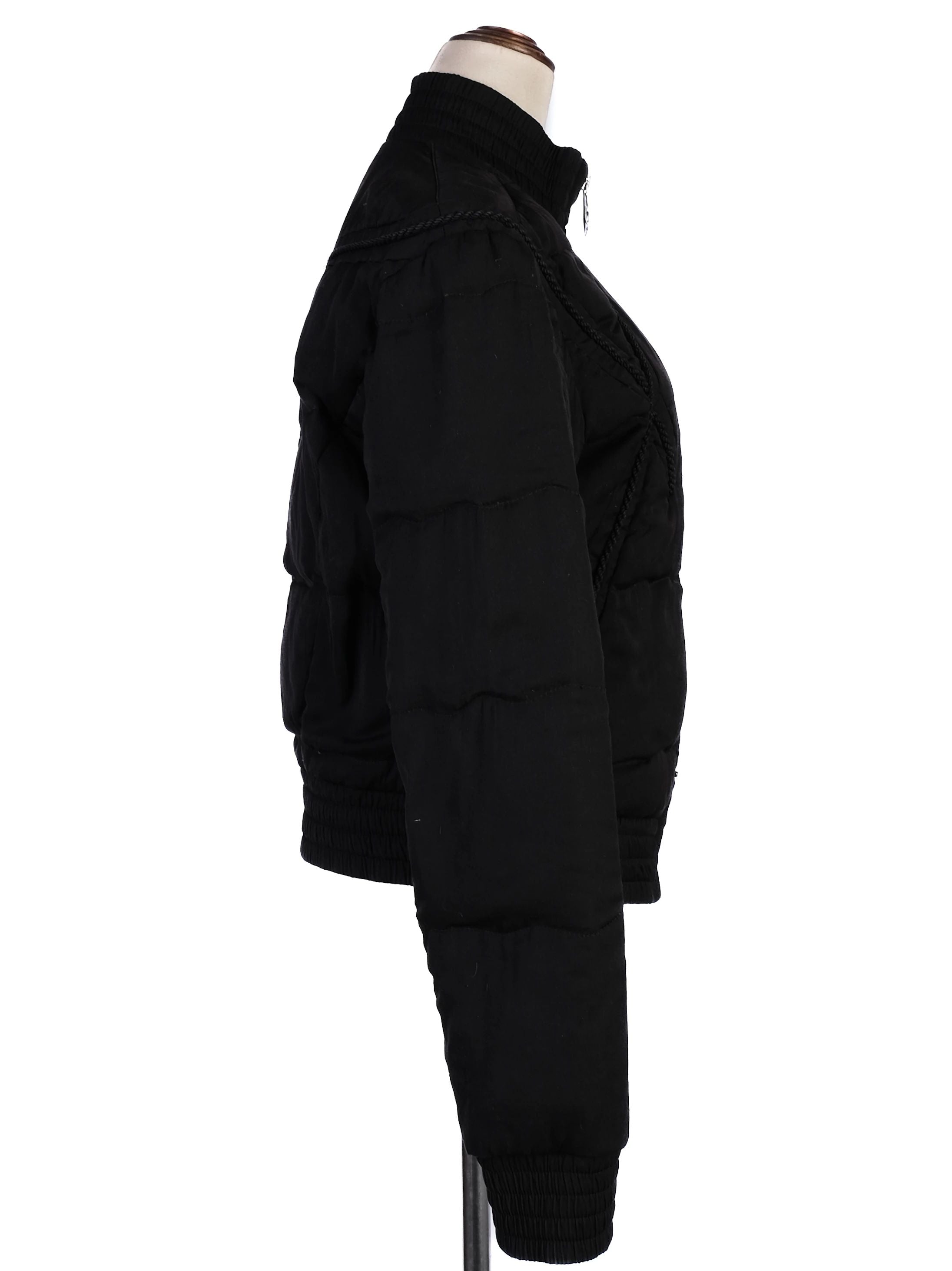 Excellent Nina Ricci Black Quilted Jacket Size S