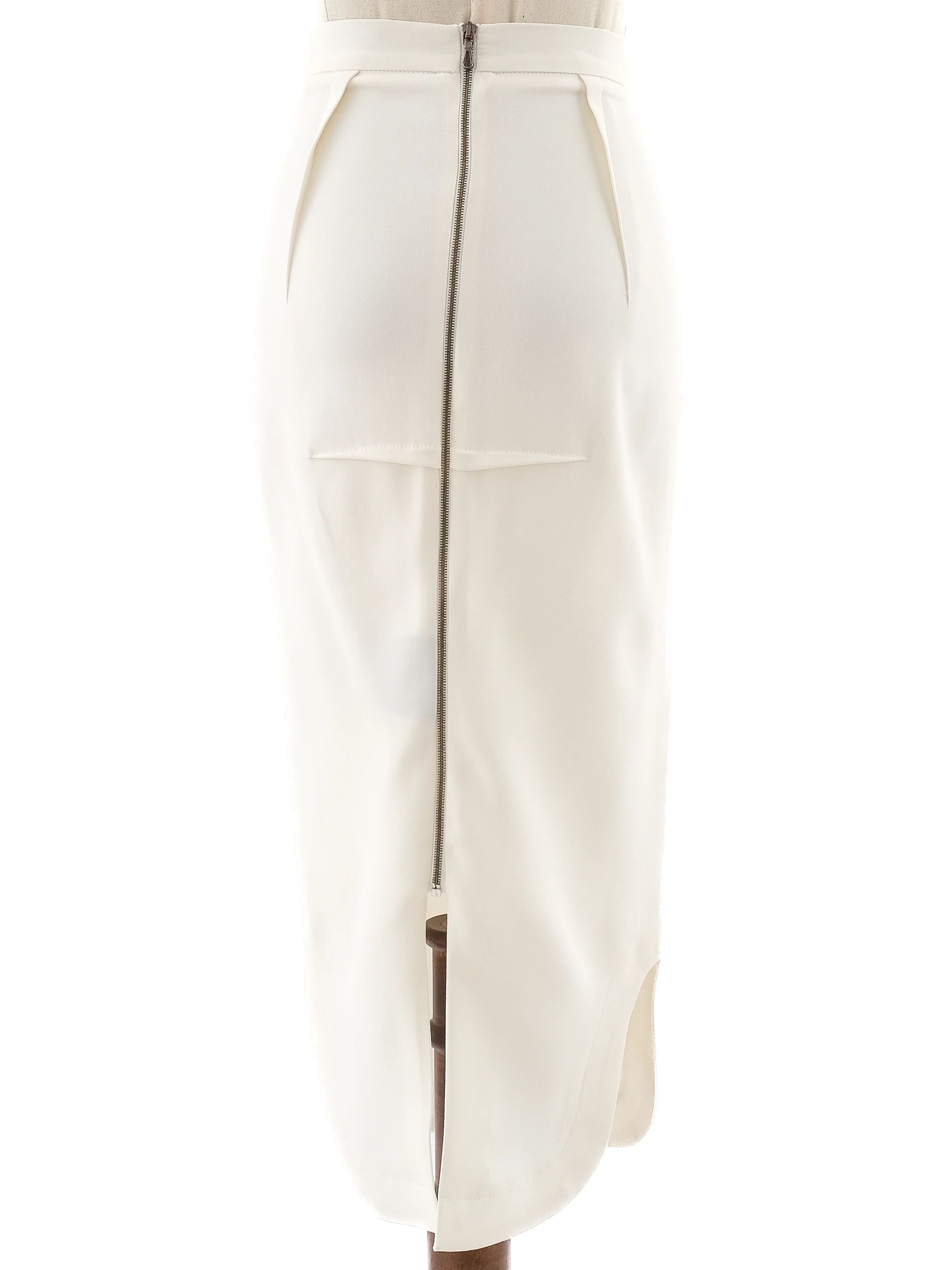 Excellent Roland Mouret Yellow Viscose Pencil Skirt Size XS