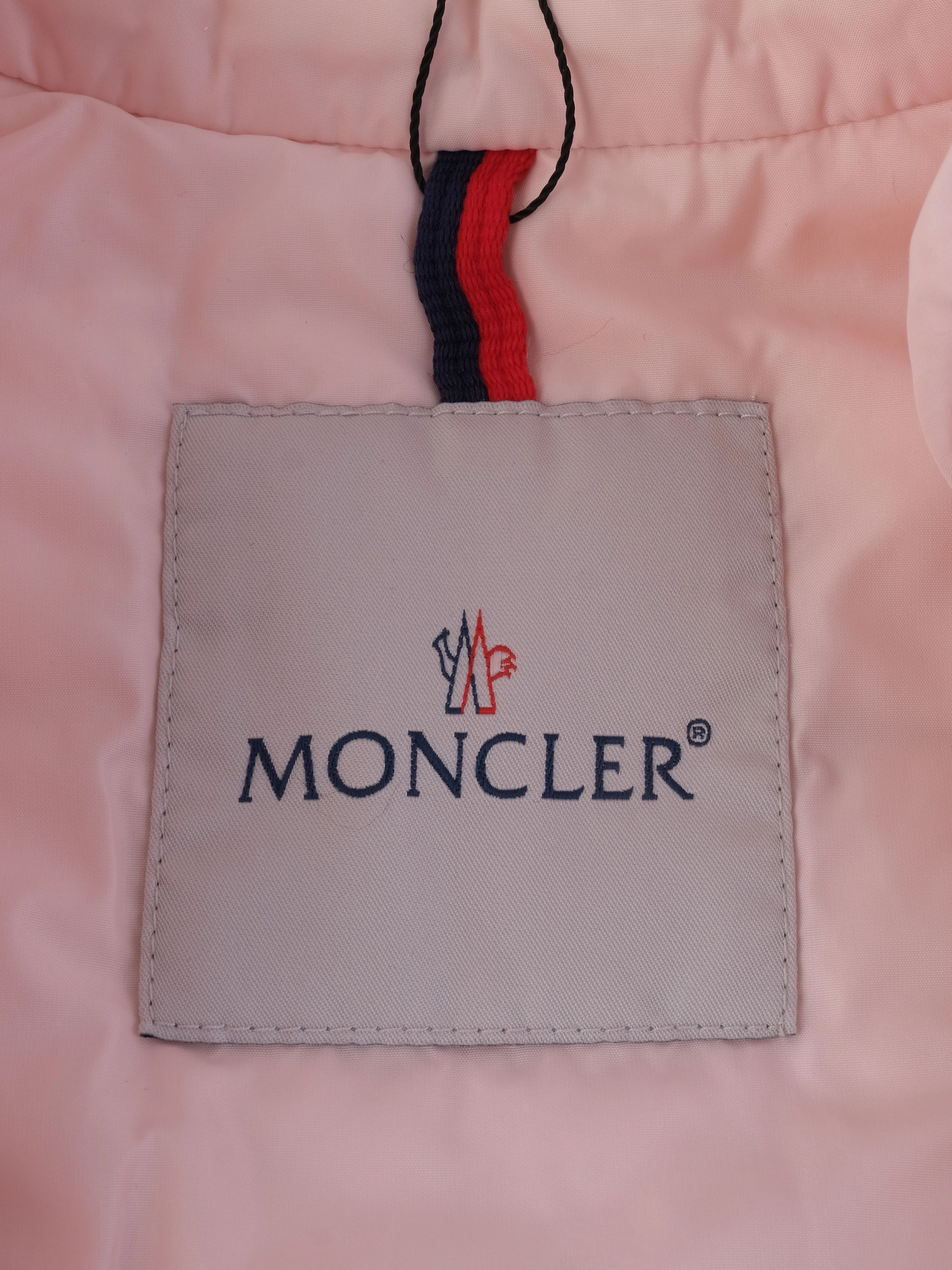 Excellent Moncler Kids Pink Quilted Jacket Size 2 - Nylon