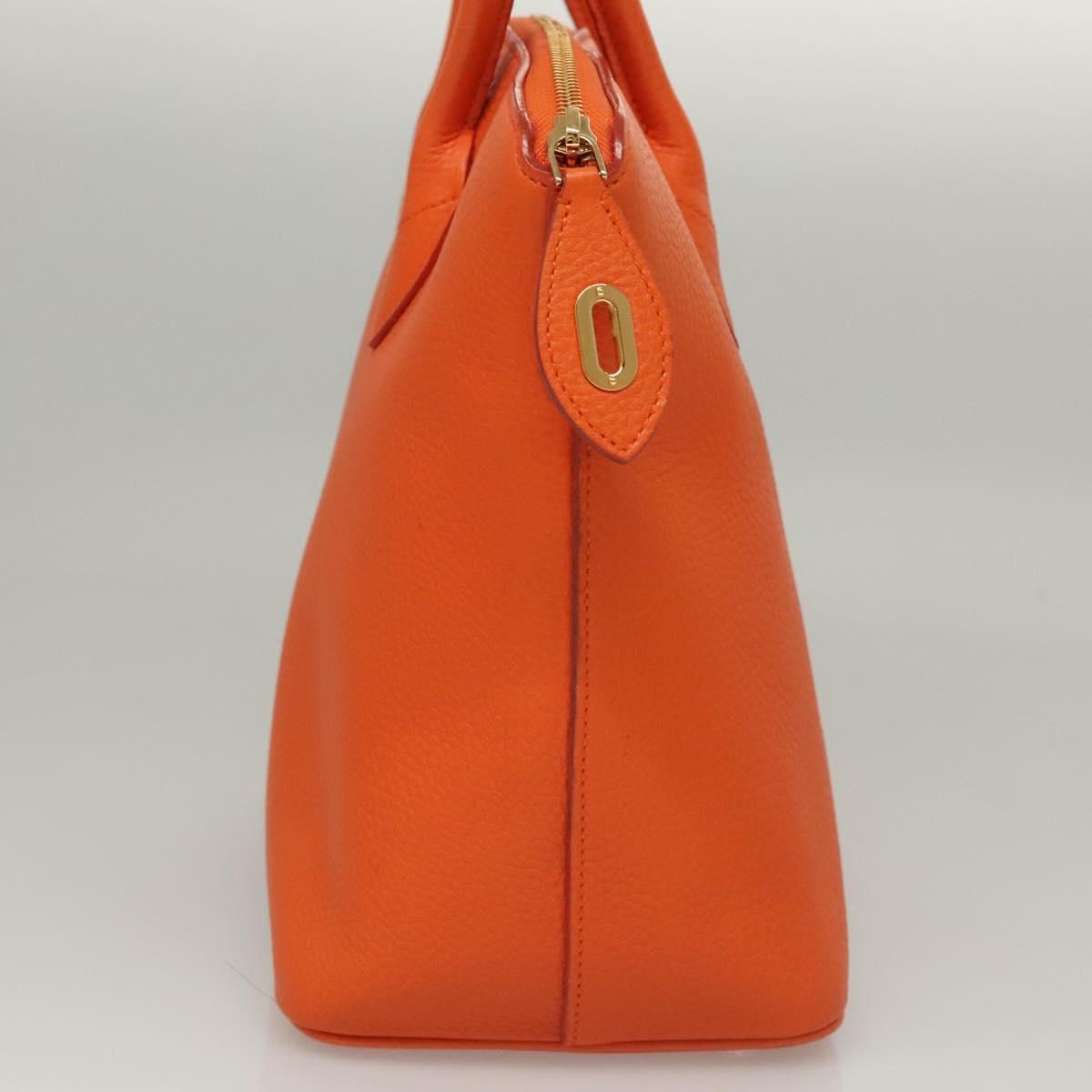 Louis Vuitton Suhari Lockit Pm Hand Bag Taurillon Leather Orange Lv Auth