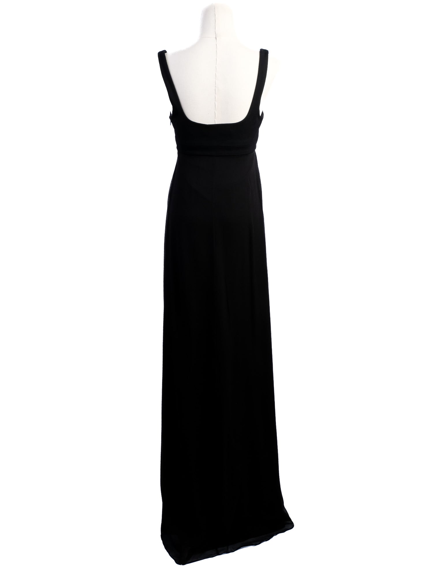 Excellent Diane von Furstenberg Black Silk Evening Gown