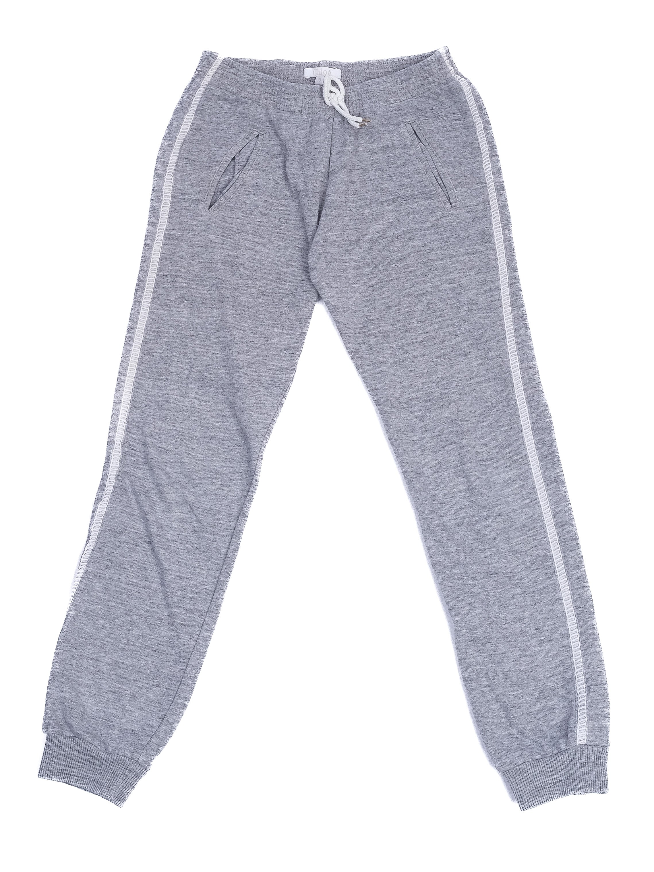Excellent Chloe Gray Sweatpants for Kids Size 10 with Side Pockets