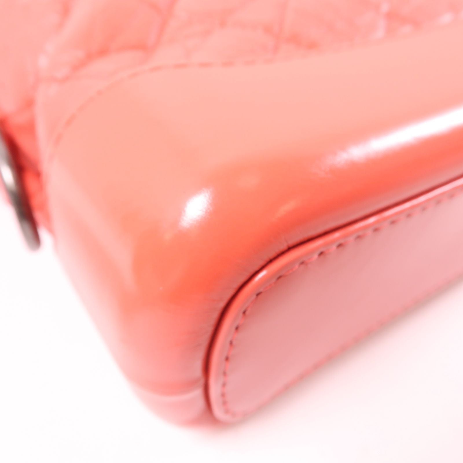 Chanel Goatskin Quilted Small Gabrielle Hobo Orange Pink