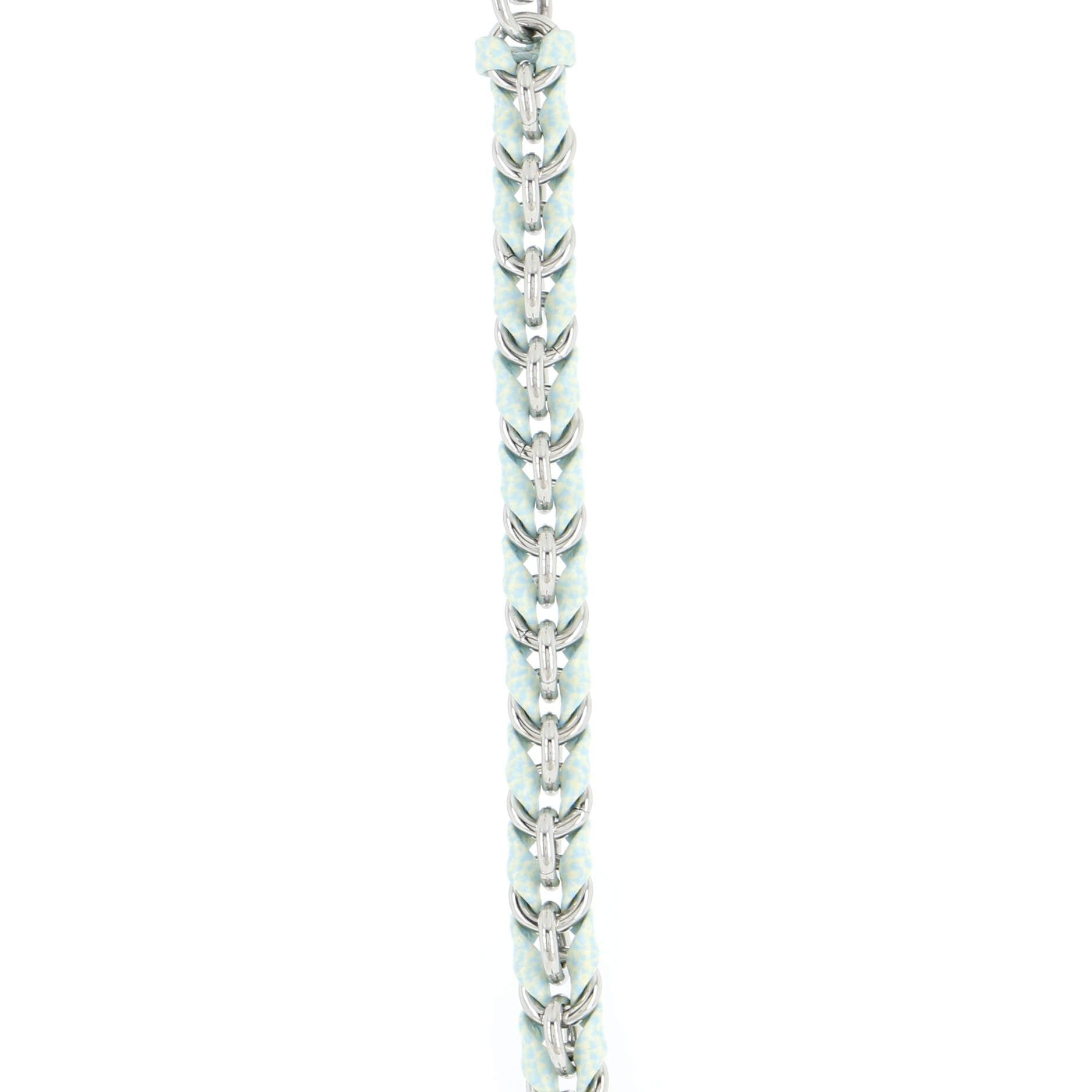 Louis Vuitton Multi Pochette Accessoires Woven Chain Strap Leather And Metal