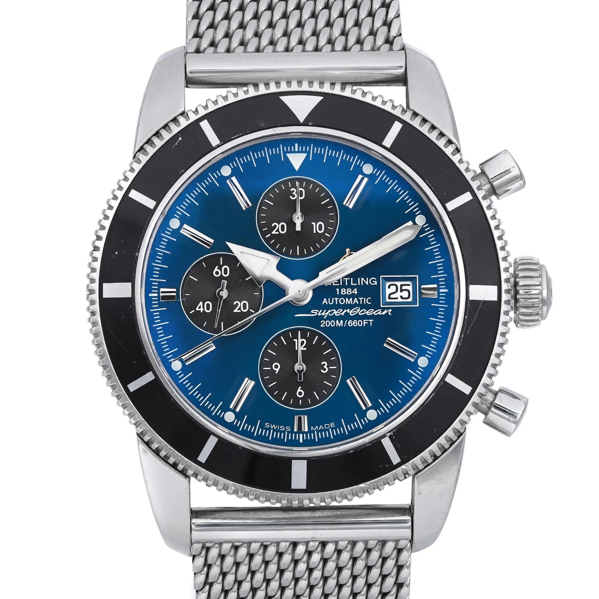 Breitling Superocean Heritage 46mm Steel Blue Dial Automatic Mens Watch A13320