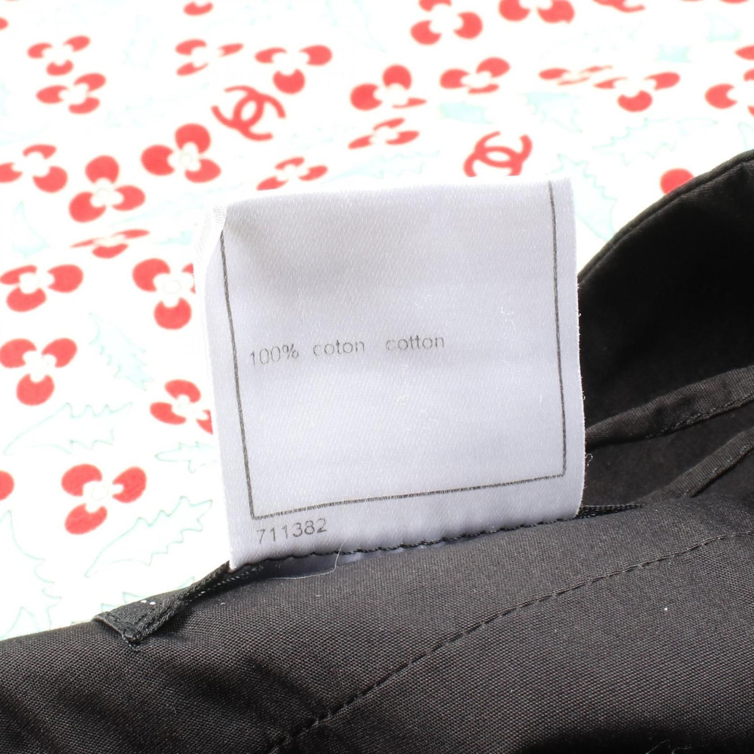 Chanel Green Multicolor Coco Mark Skirt Cotton P 22950