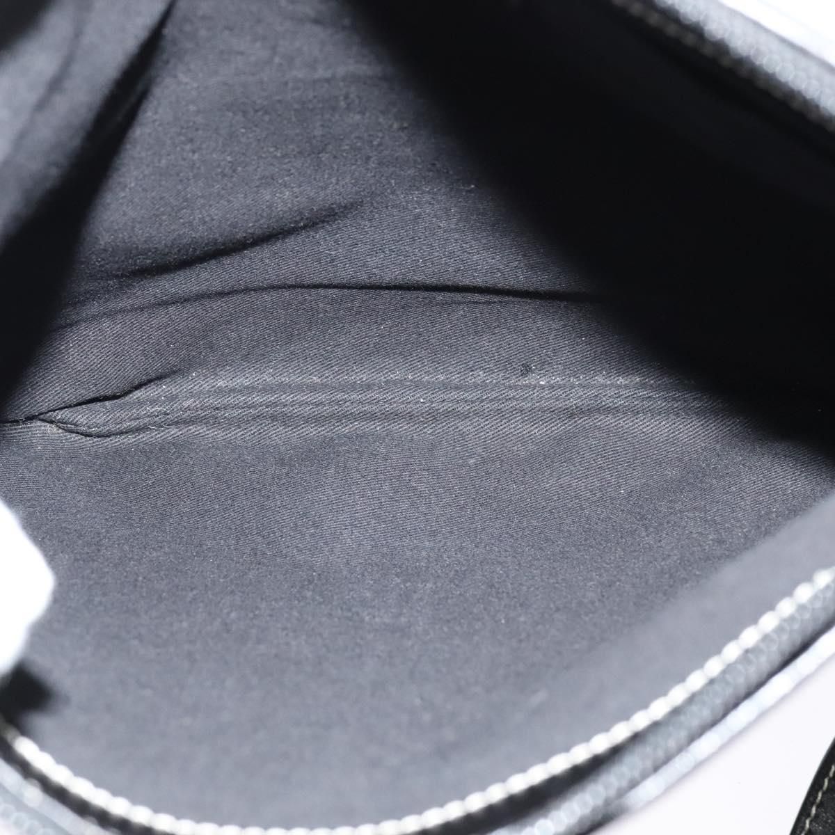 Loewe Anagram Shoulder Bag Canvas Gray Black Silver Auth