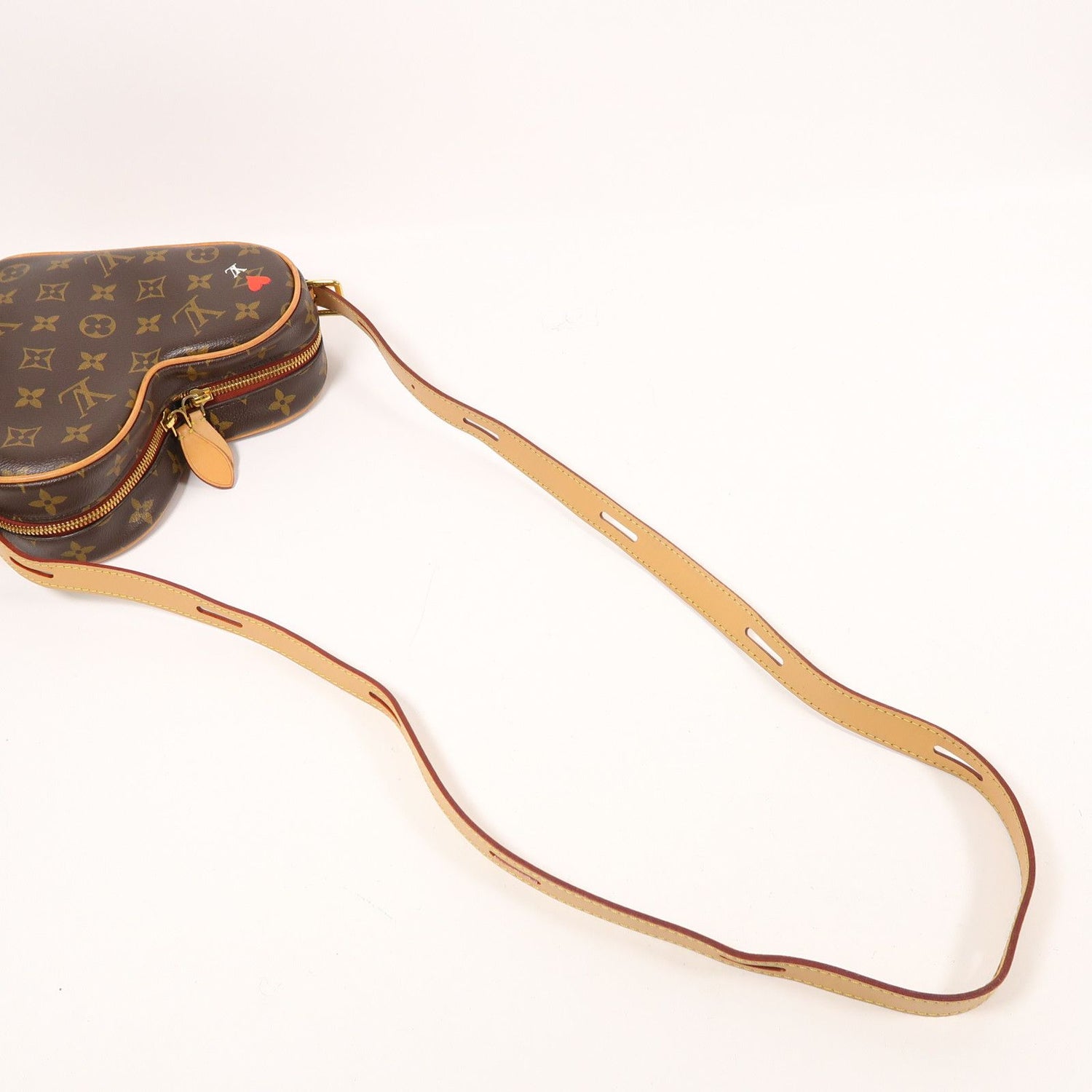 Louis Vuitton Monogram Game On Coeur Gold Shoulder Back Bag Palm Color Brown Shoulder Bag M 57456