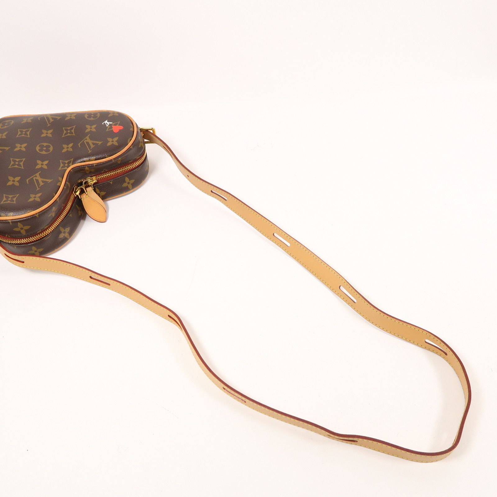 Louis Vuitton Monogram Game On Coeur Gold Shoulder Back Bag Palm Color Brown Shoulder Bag M 57456