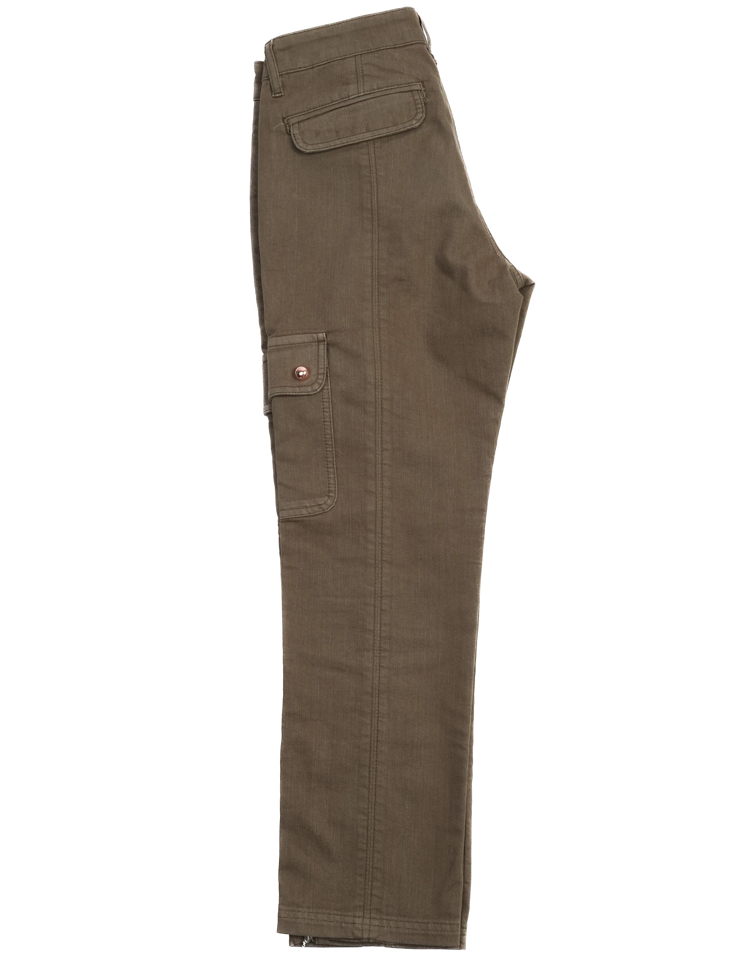 Excellent Escada Green Cargo Pants Size S - Slim Fit, Multiple Pockets