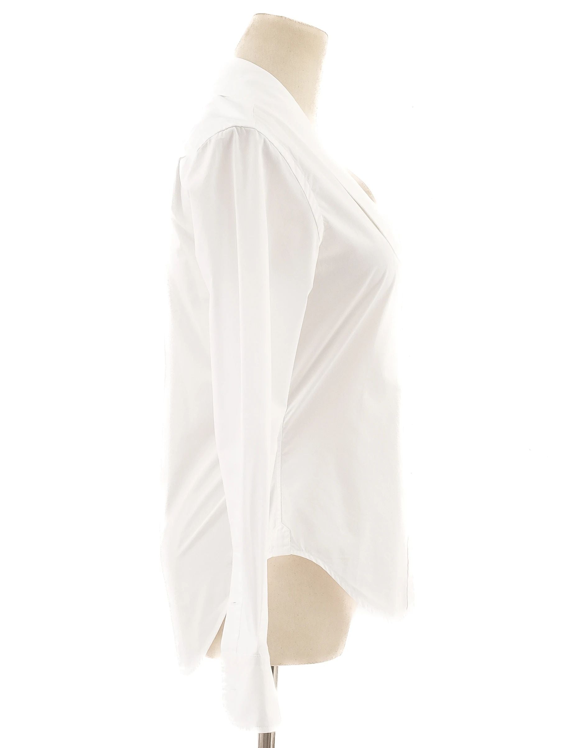 Excellent Thom Browne White Cotton Button-Up Shirt Size S