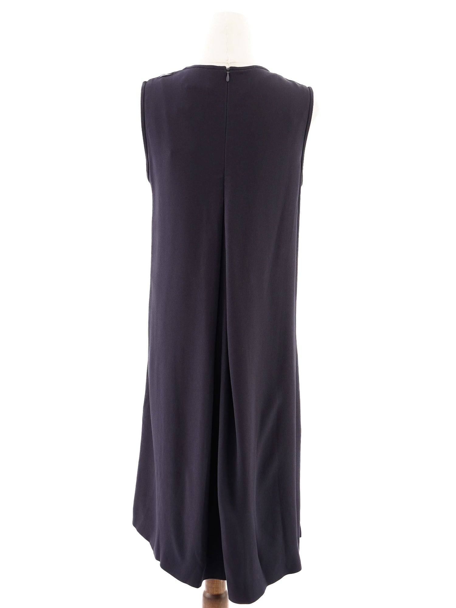 Max Mara Excellent Blue Sleeveless Dress in Viscose