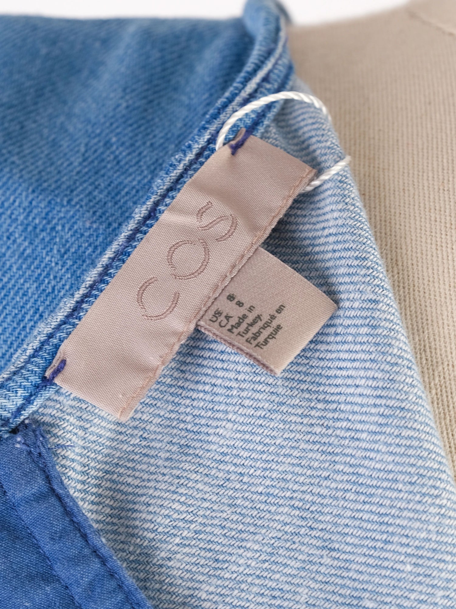 Excellent Cos Light Blue Denim Dress Size L Cotton Natural