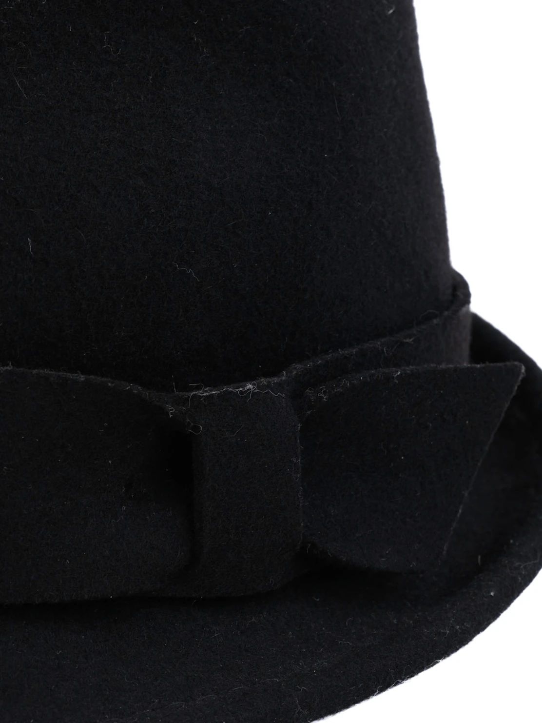 Excellent GF Ferre Black Cashmere Fedora Hat Size M