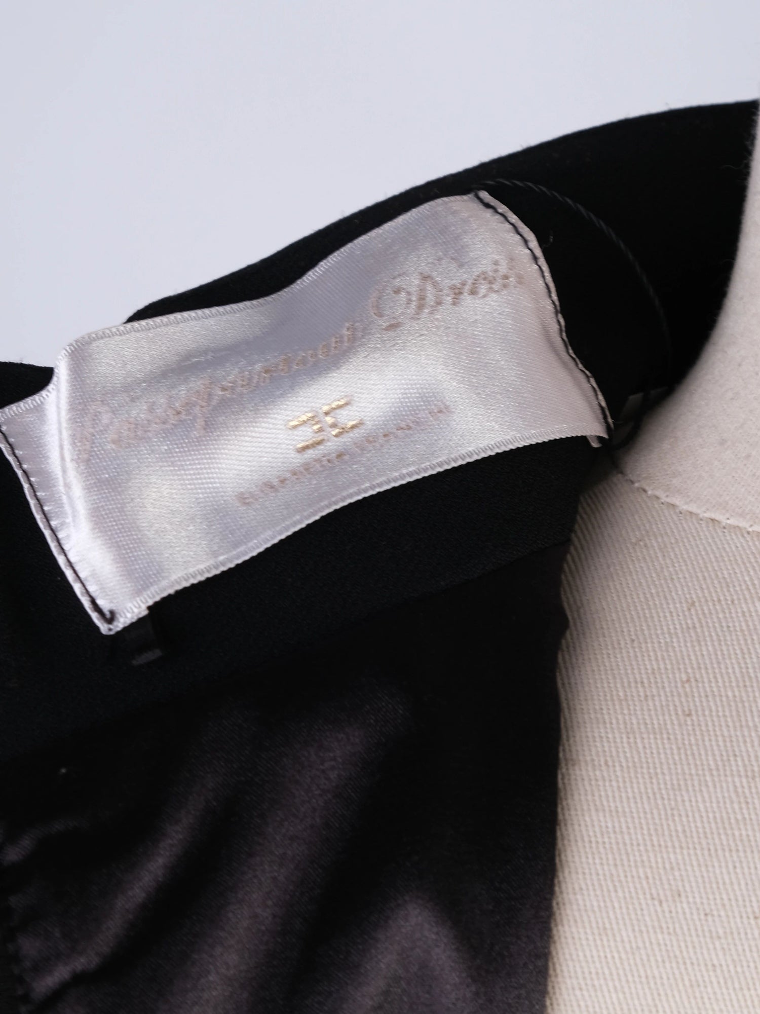 Excellent Elisabetta Franchi Black Long Sleeve Dress High Collar