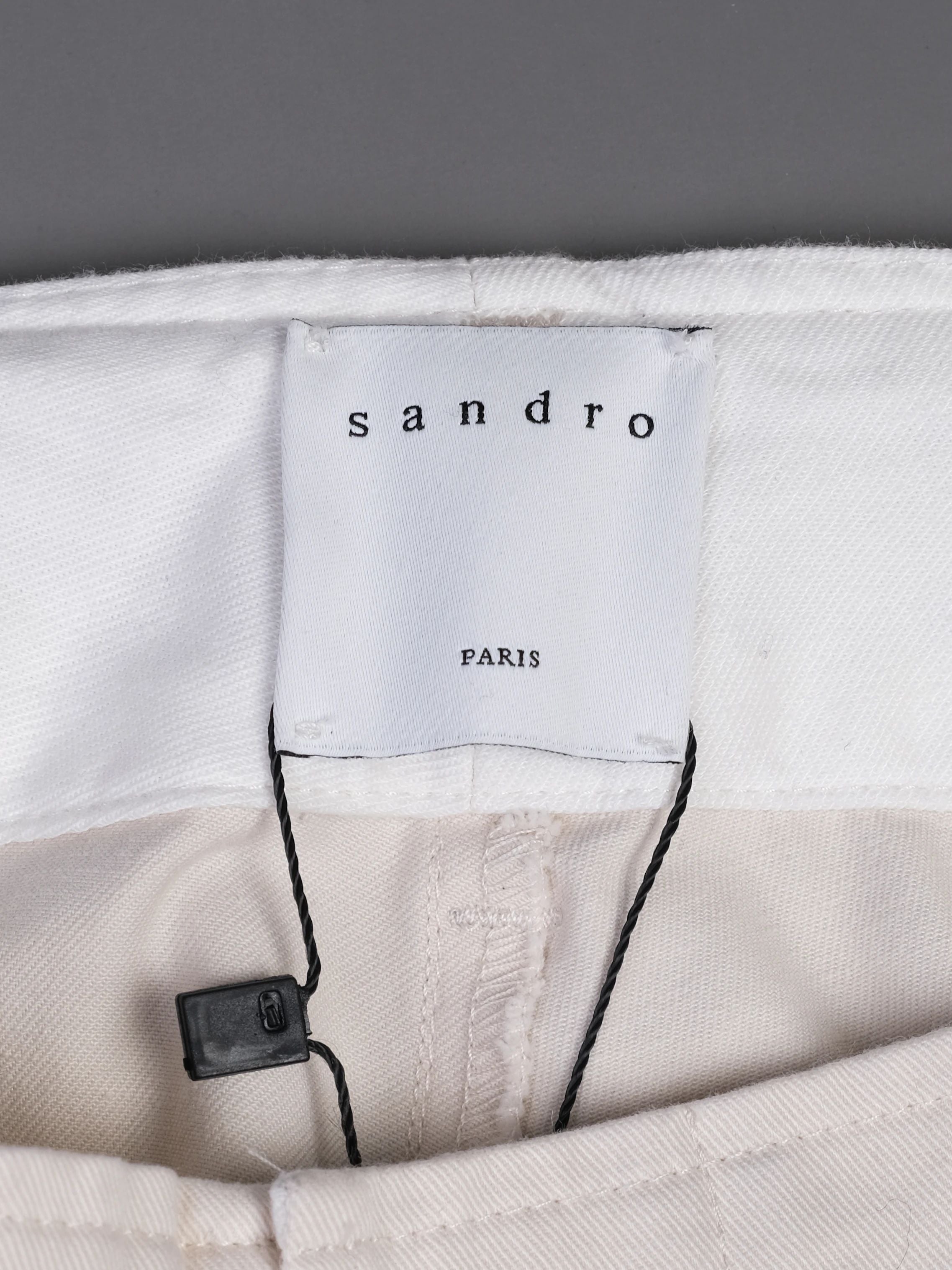 Excellent Sandro MenÕs White Polyurethane Pants XXL
