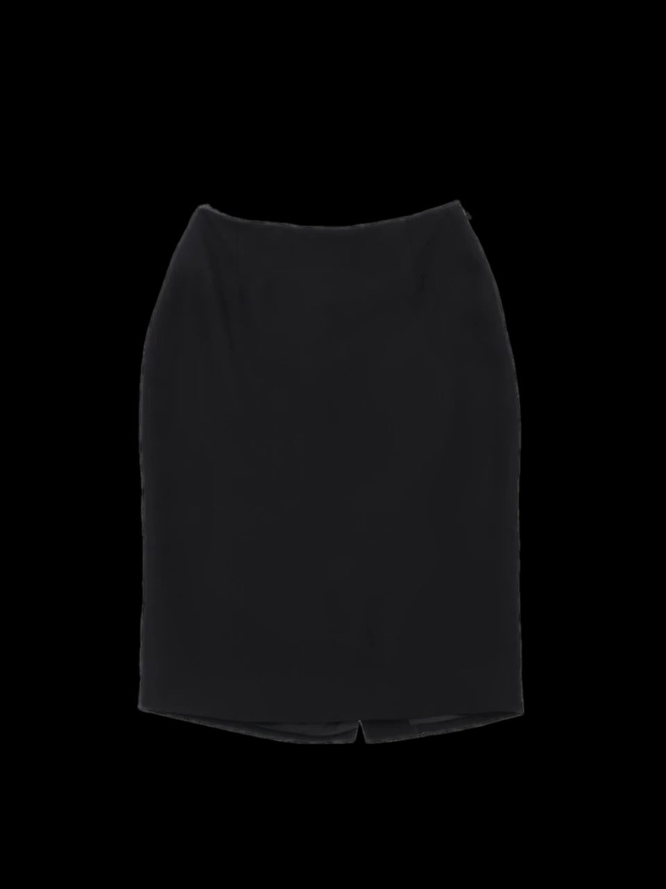 Excellent Prada Black Viscose Skirt Size M - Women&