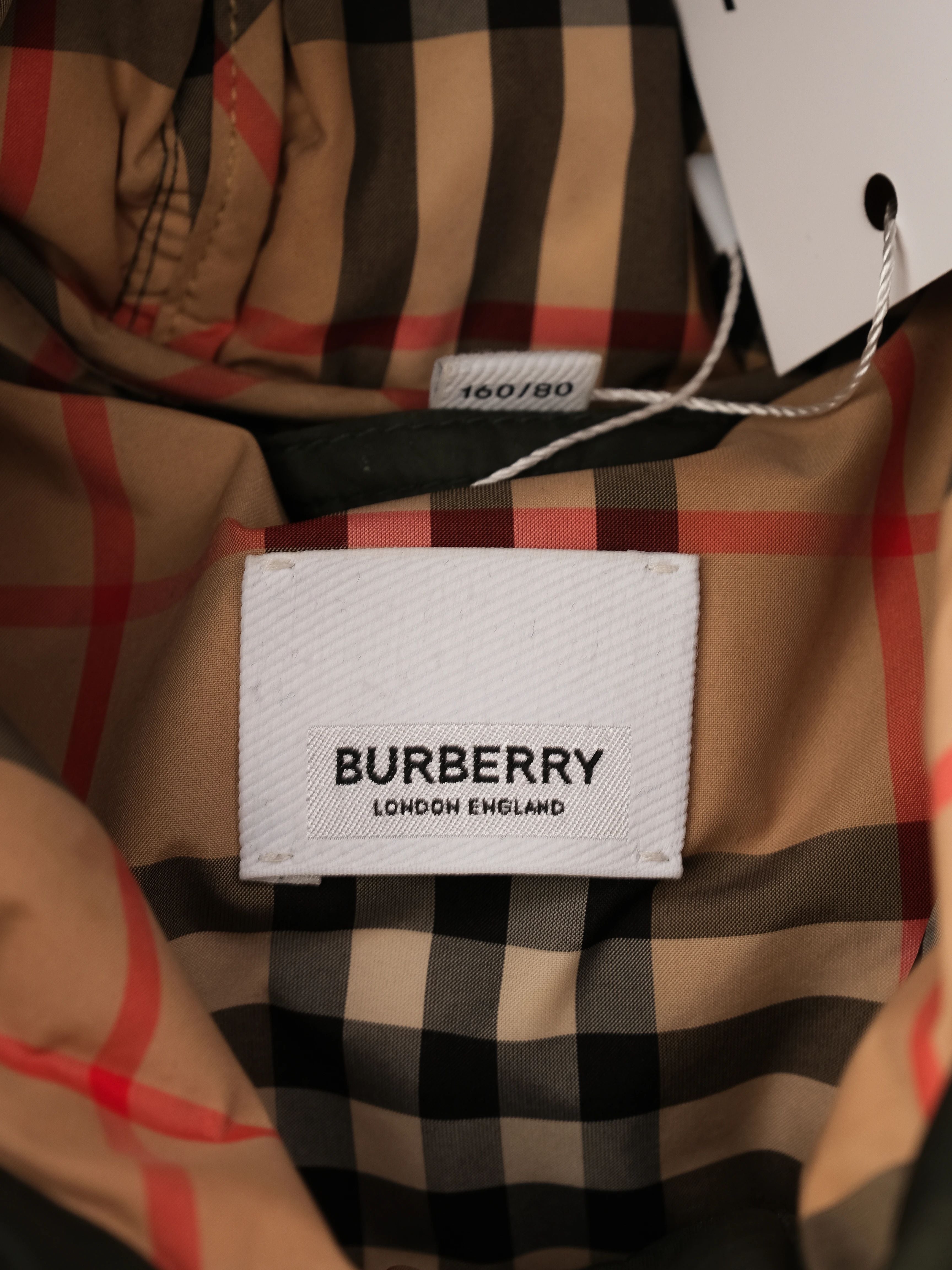 Perfect Burberry Green Puffer Jacket for Kids Size 14