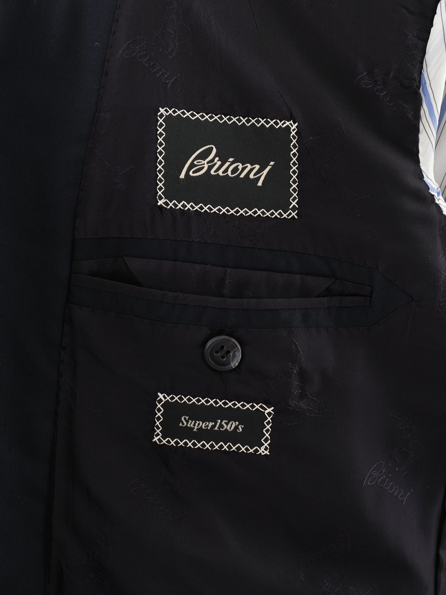 EXCELLENT Brioni Blue Wool Suit Jacket Size XL Classic Design