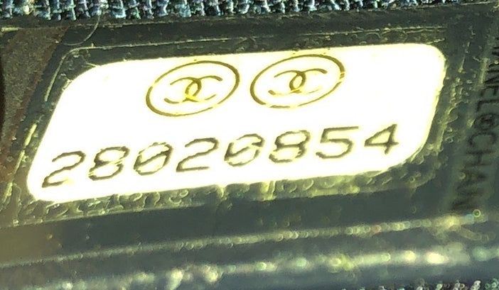 Chanel Deauville Pouch Lurex Canvas Medium