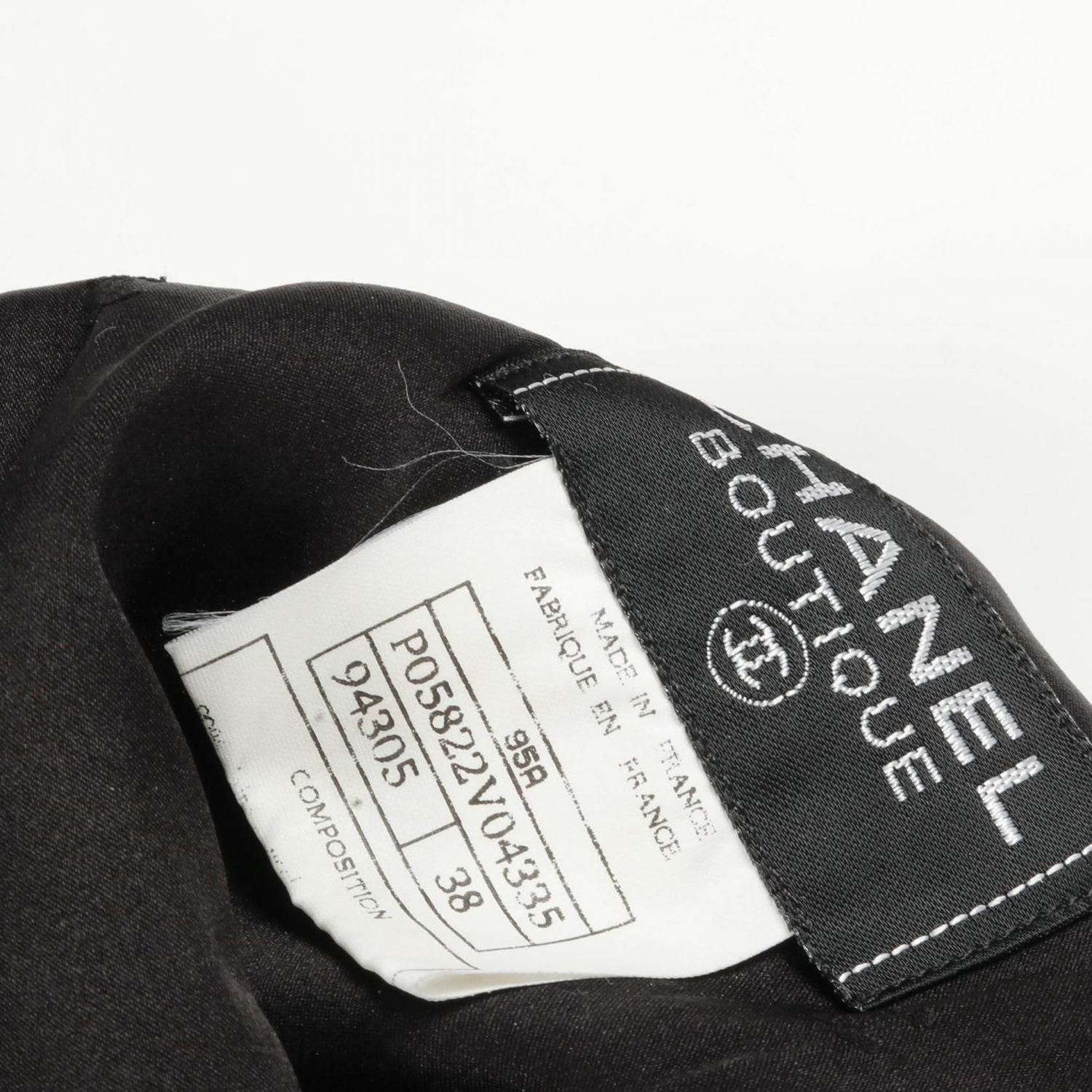 Chanel Black Coco Mark Button Dress Wool P 05822v 04335