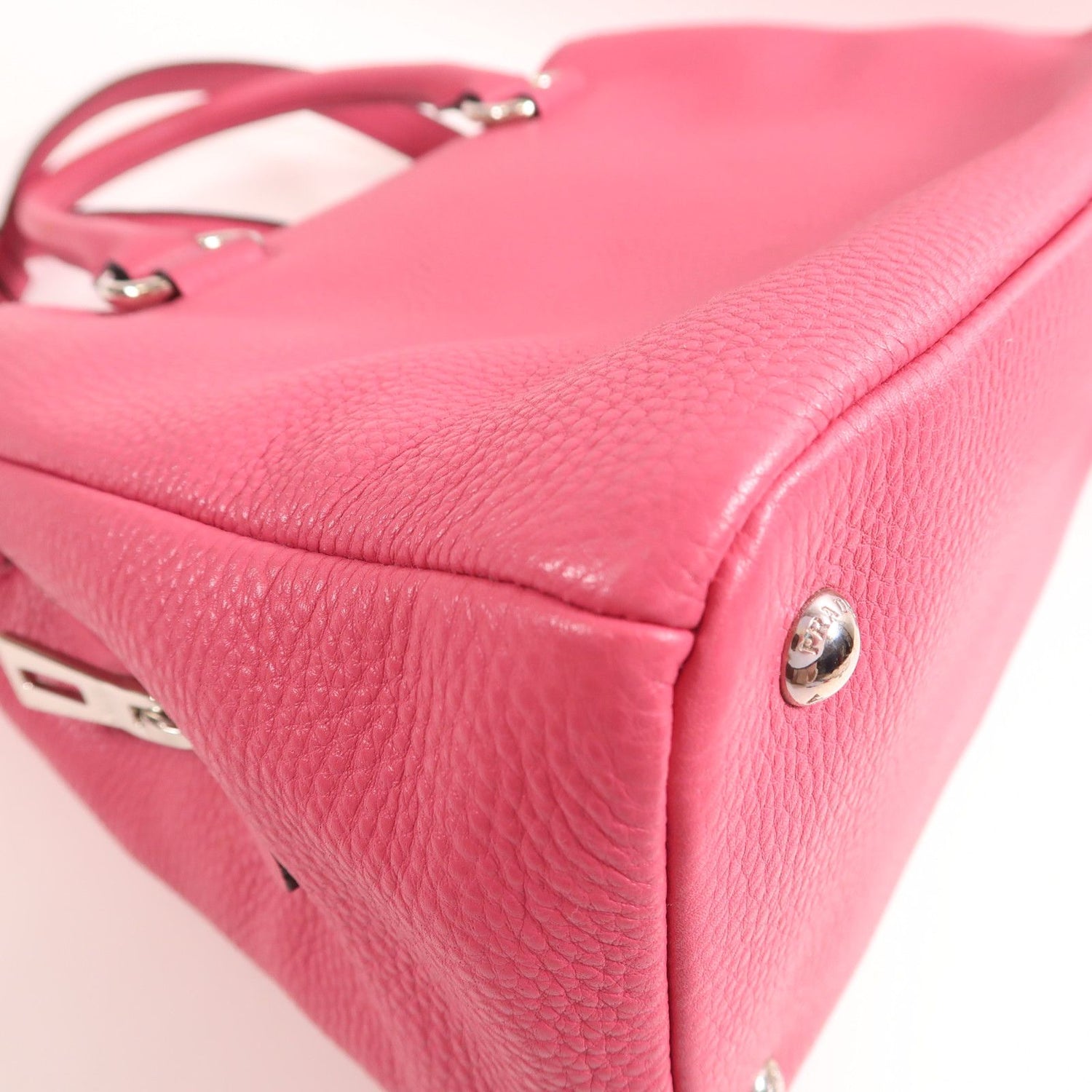 Prada Cowhide Leather Shoulder Bag 2way Shoulder Bag Pink Calfskin (cowhide) Bn 2853