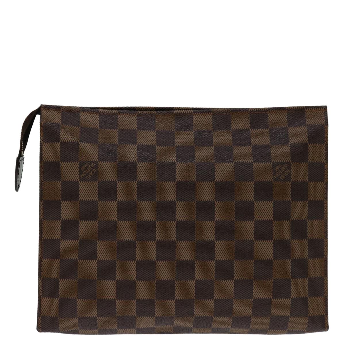 Louis Vuitton Damier Ebene Poche Toilette 26 Pouch N 47543 Lv Auth