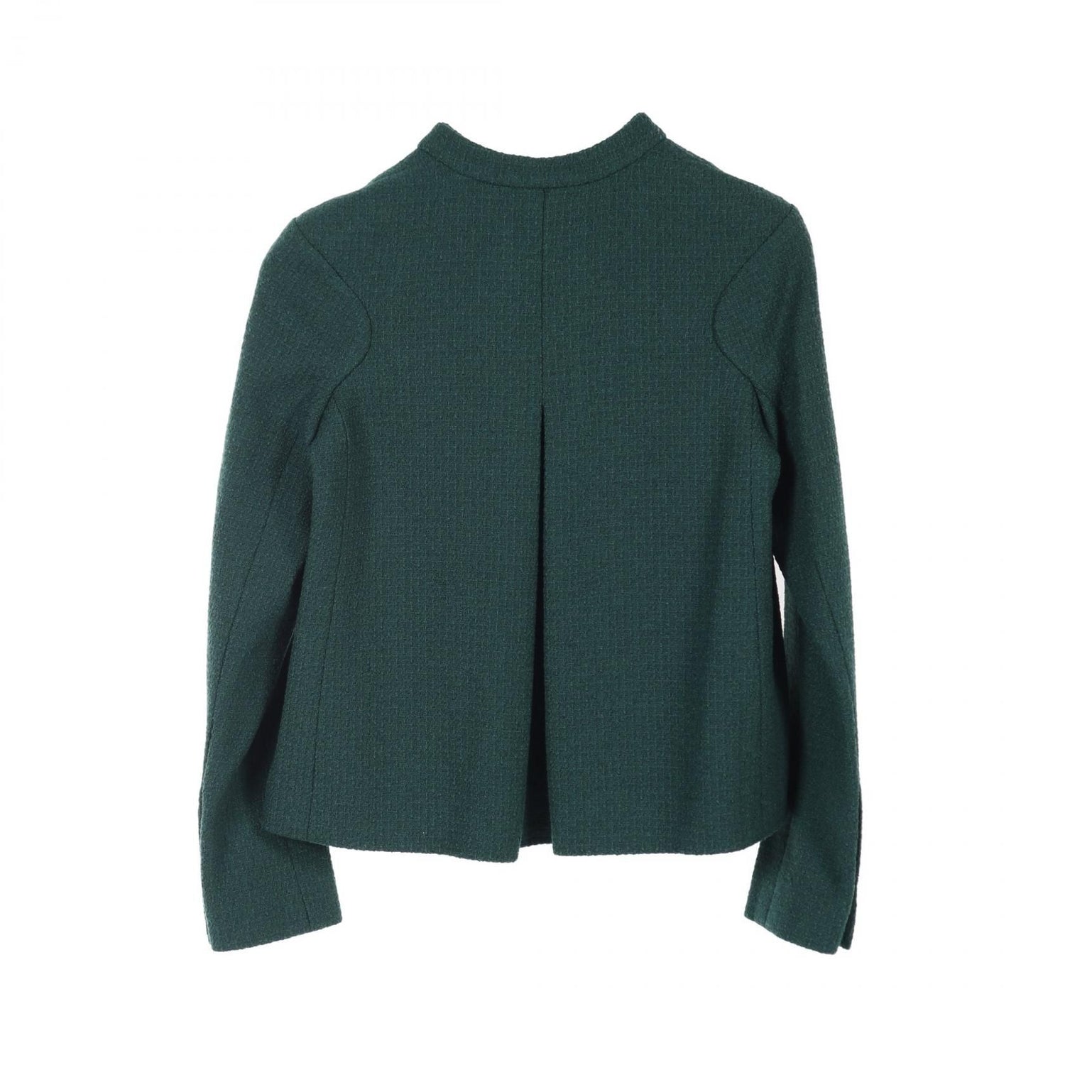 Chanel Green Coco Mark Button Other Jackets Wool P 51896v 38682